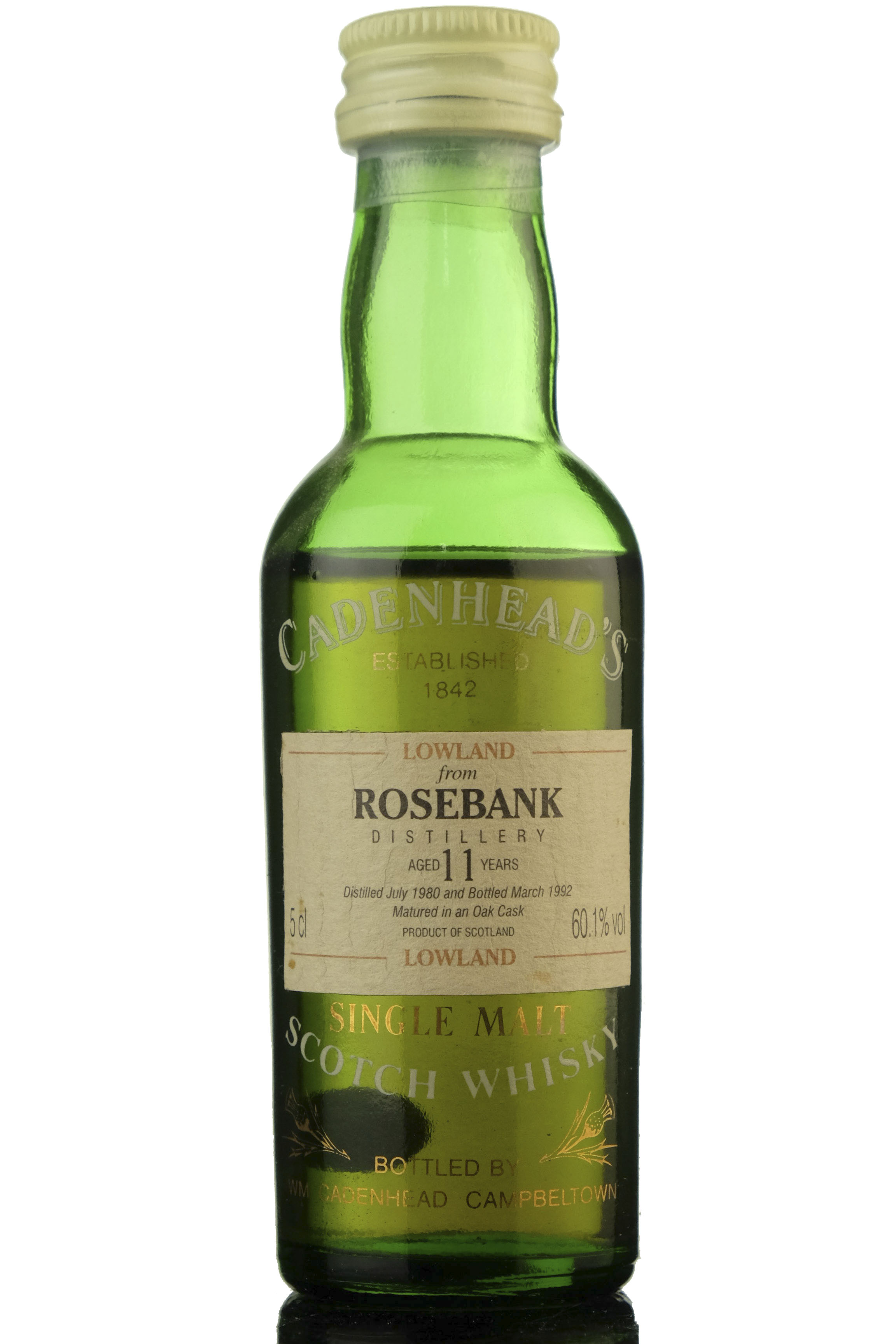Rosebank 1980-1992 - 11 Year Old - Cadenheads Miniature