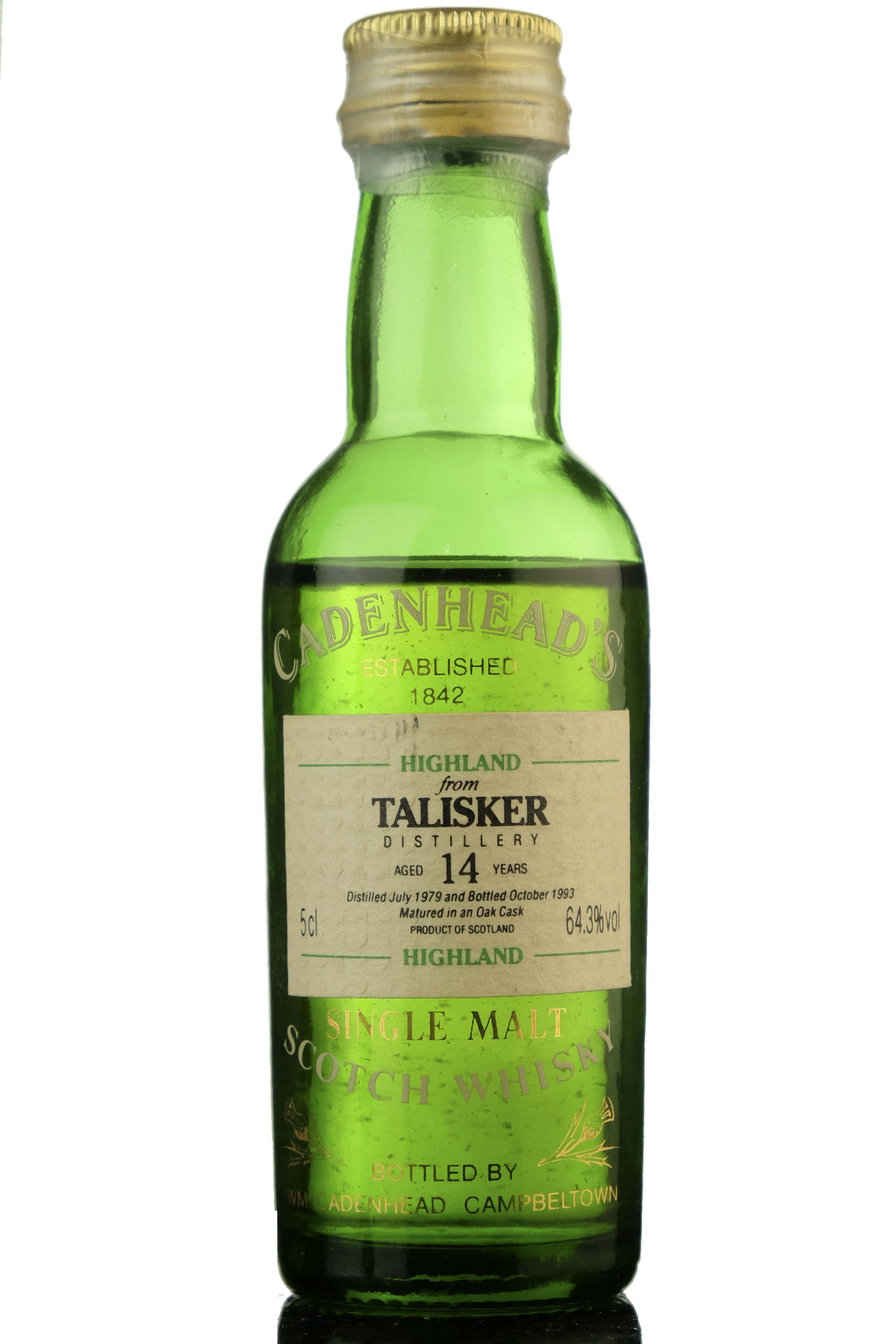 Talisker 1979-1993 - 14 Year Old - Cadenhead's Miniature