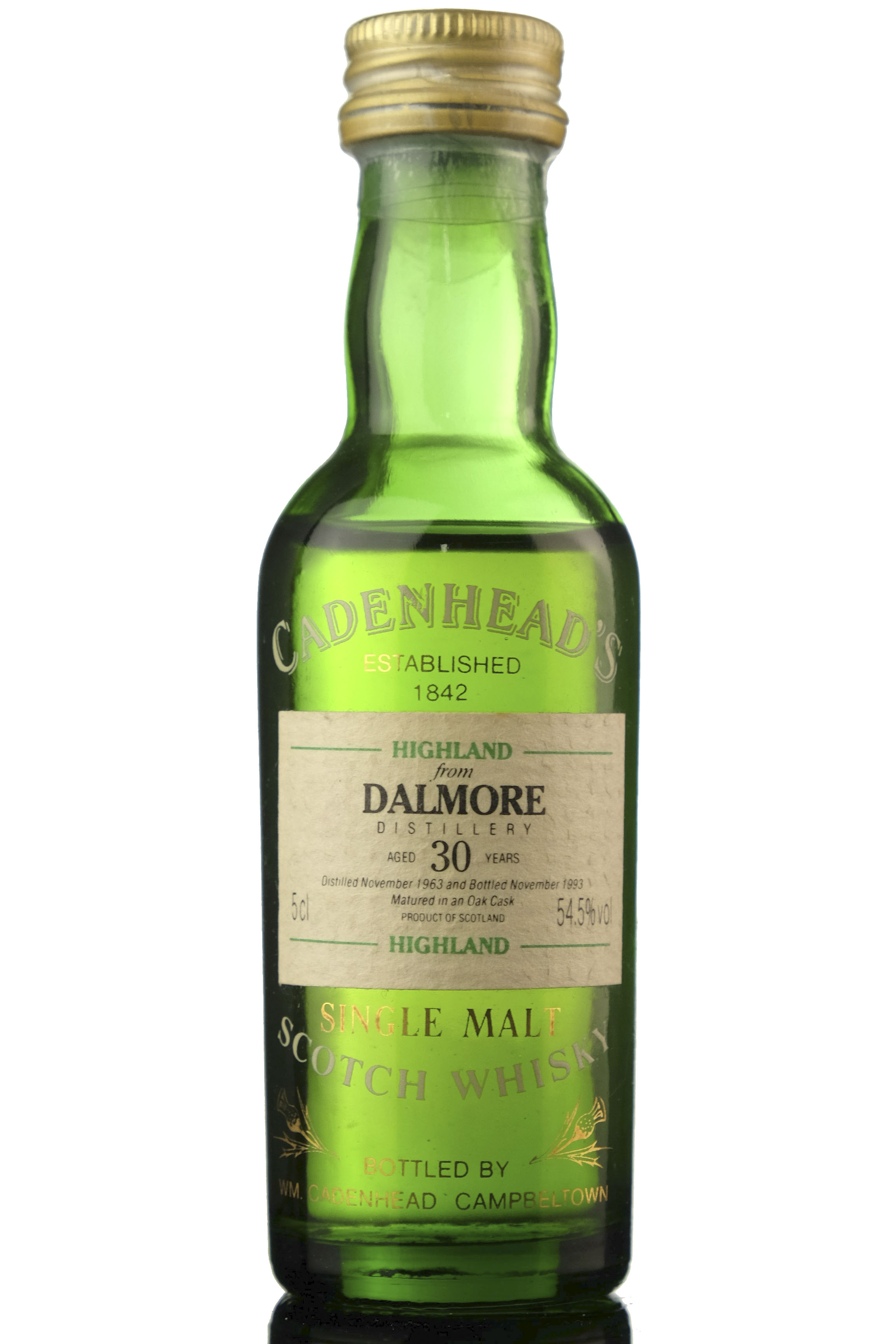 Dalmore 1963-1993 - 30 Year Old - Cadenheads Miniature