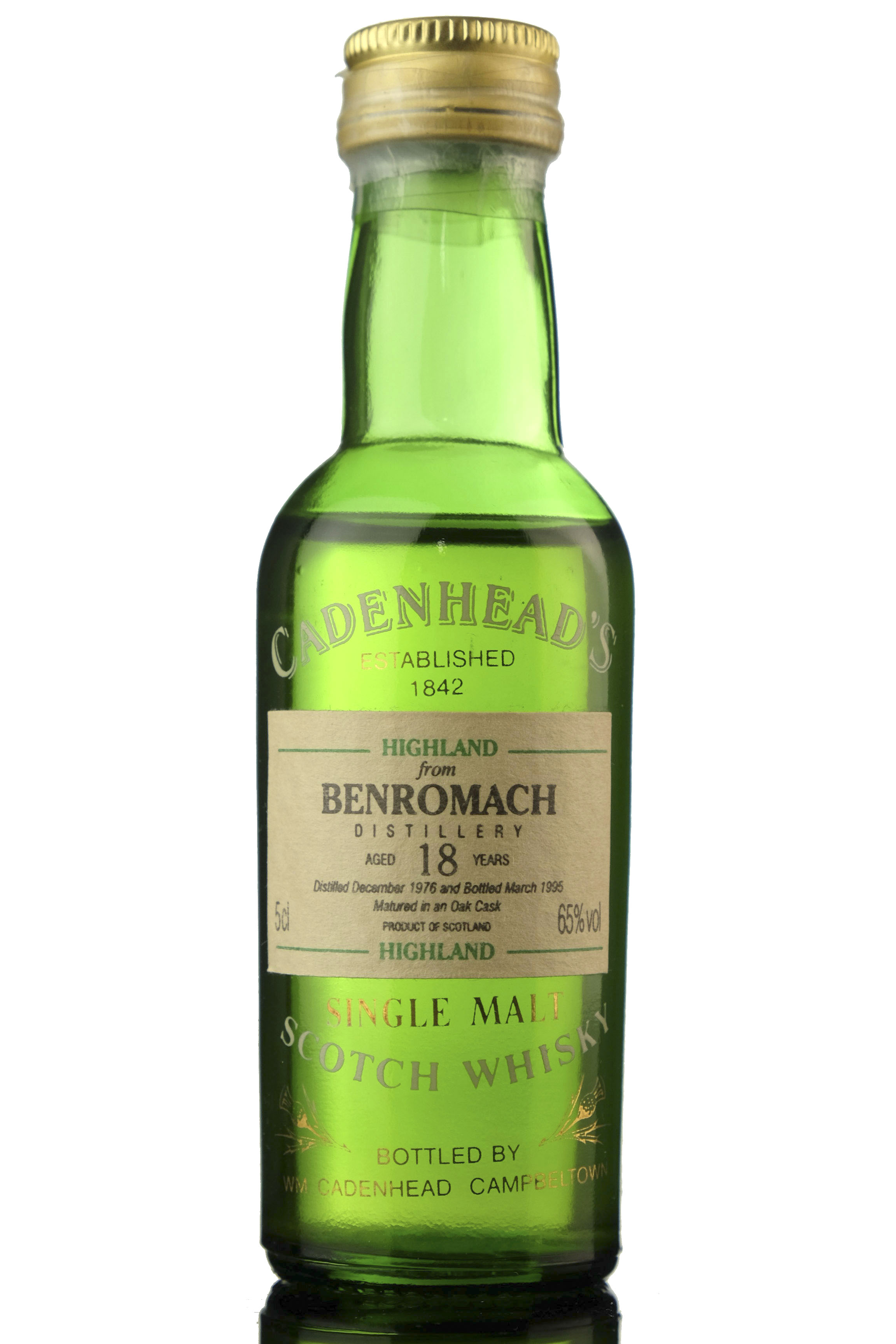 Benromach 1976-1995 - 18 Year Old - Cadenheads Miniature