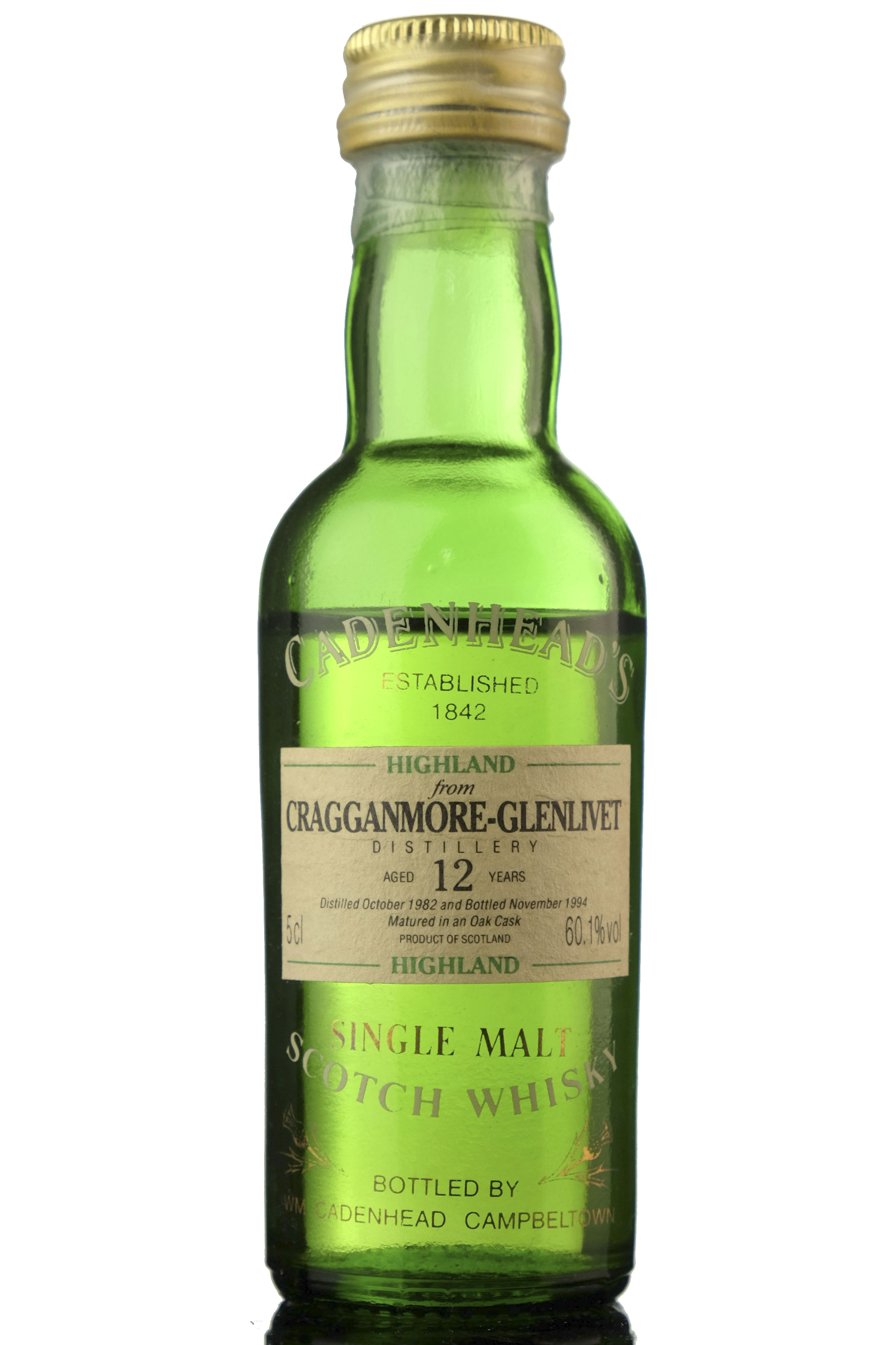 Cragganmore-Glenlivet 1982-1994 - 12 Year Old - Cadenheads Miniature
