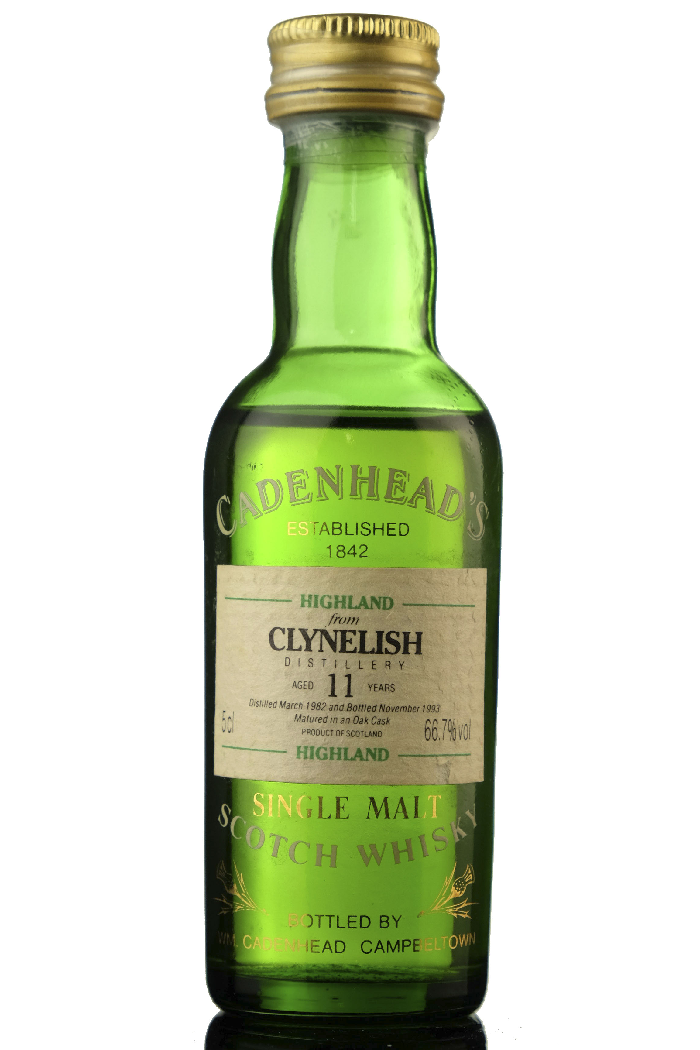Clynelish 1982-1993 - 11 Year Old - Cadenheads - Miniature