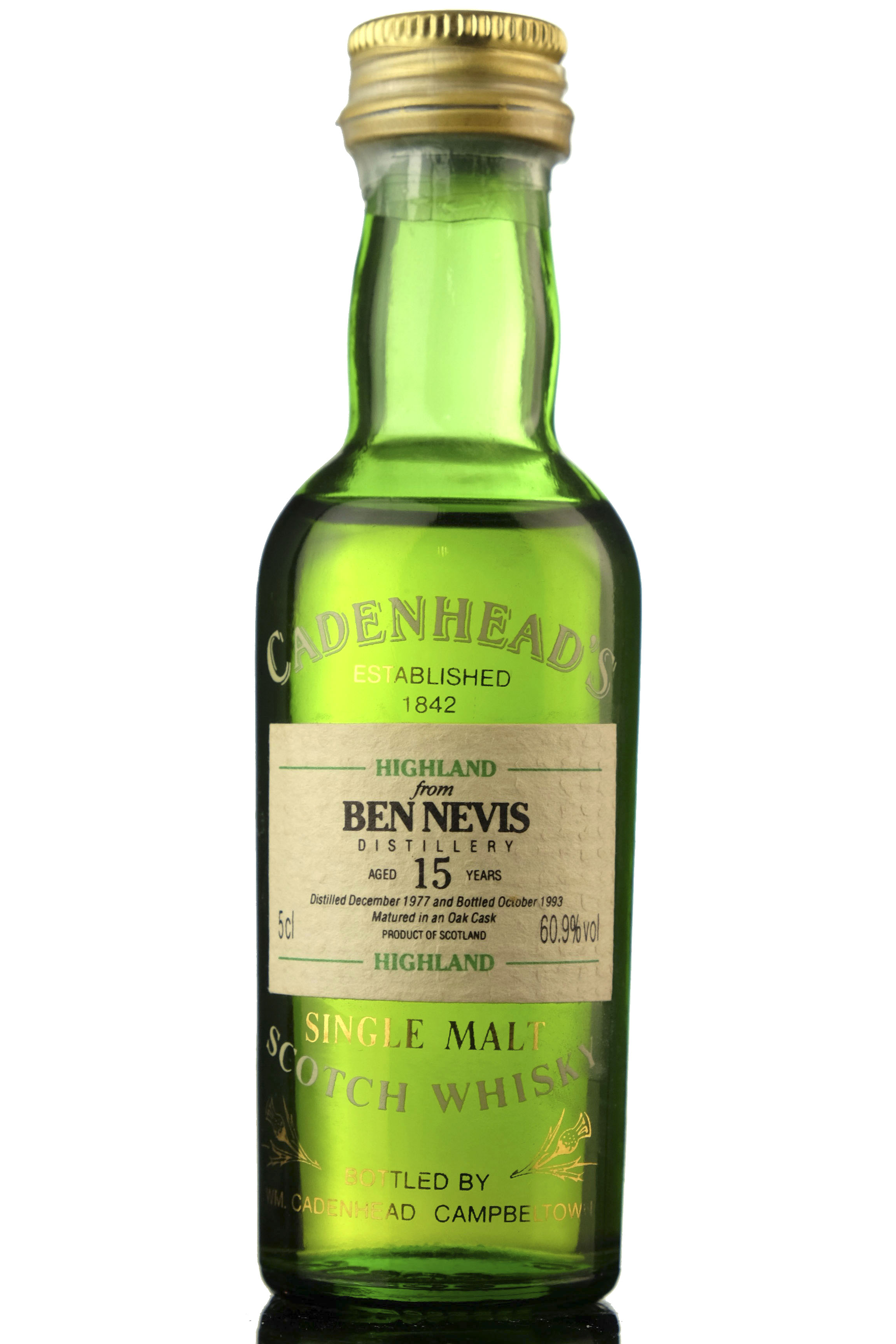 Ben Nevis 1977-1993 - 15 Year Old - Cadenheads Miniature