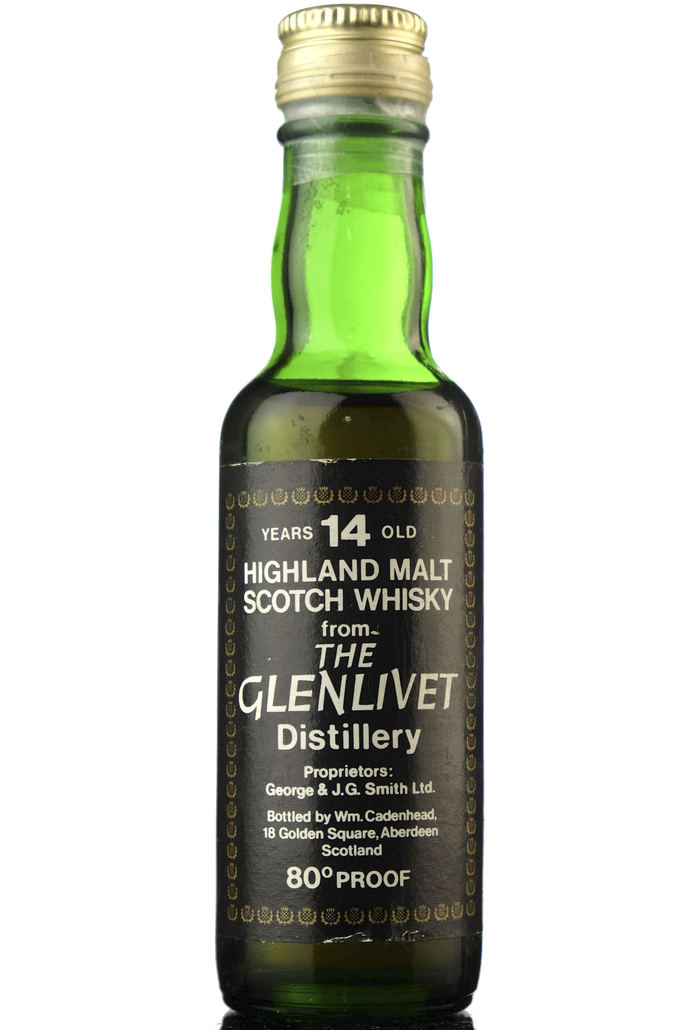Glenlivet 14 Year Old - 80 Proof - Cadenheads Miniature