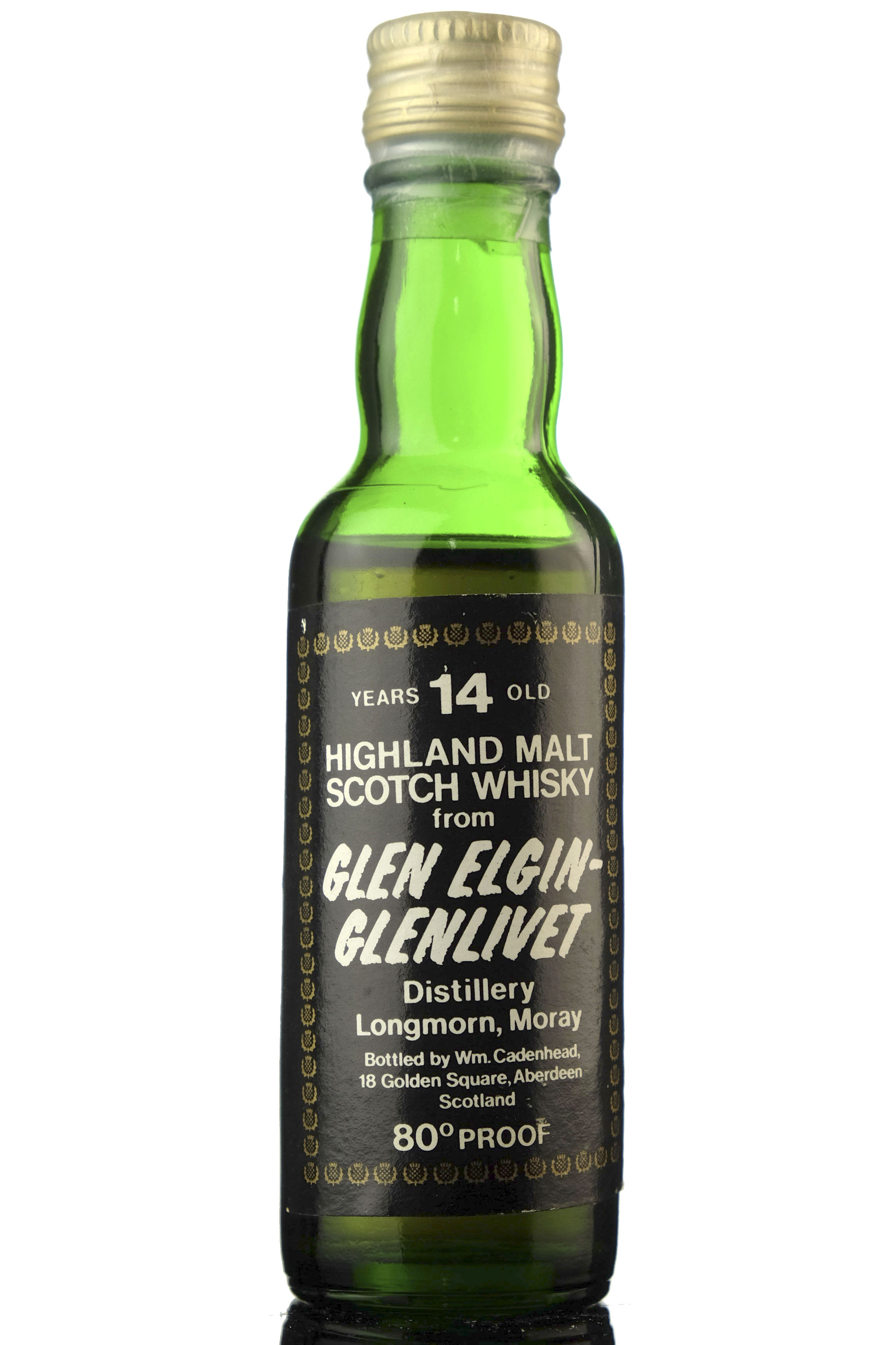 Glen Elgin-Glenlivet 14 Year Old - 80 Proof - Cadenheads Miniature