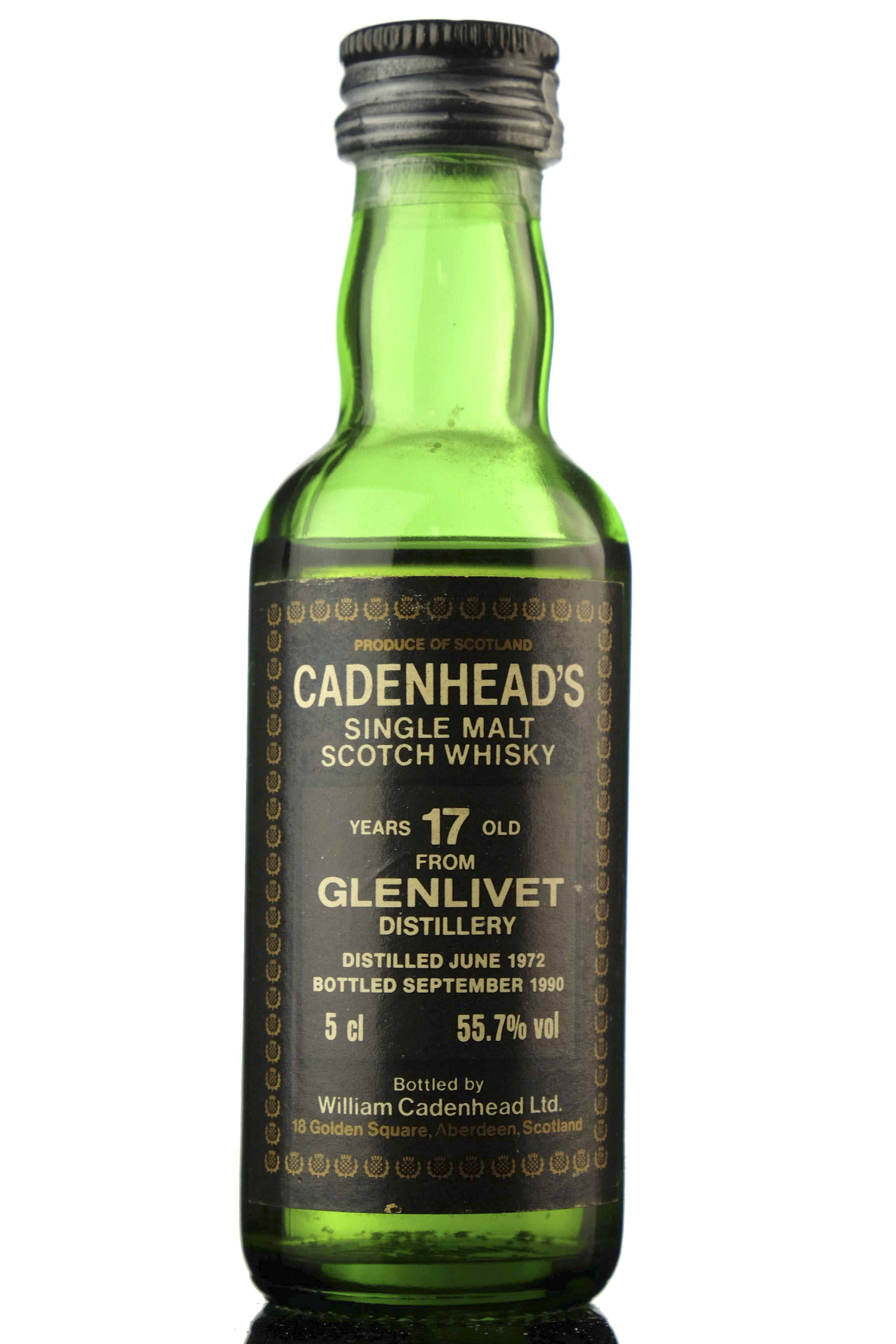 Glenlivet 1972-1990 - 17 Year Old - Cadenhead Miniature