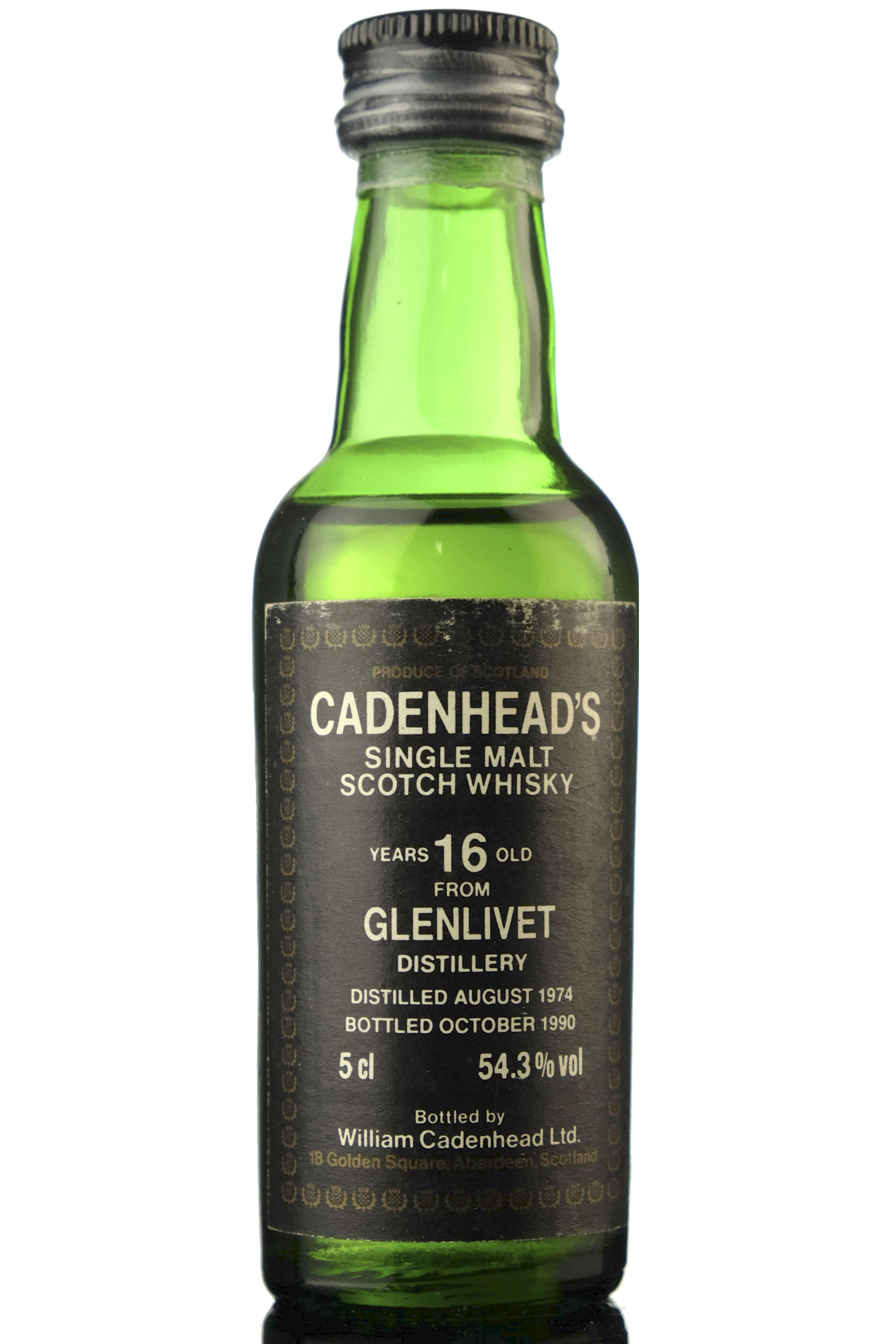 Glenlivet 1974-1990 - 16 Year Old - Cadenhead Miniature