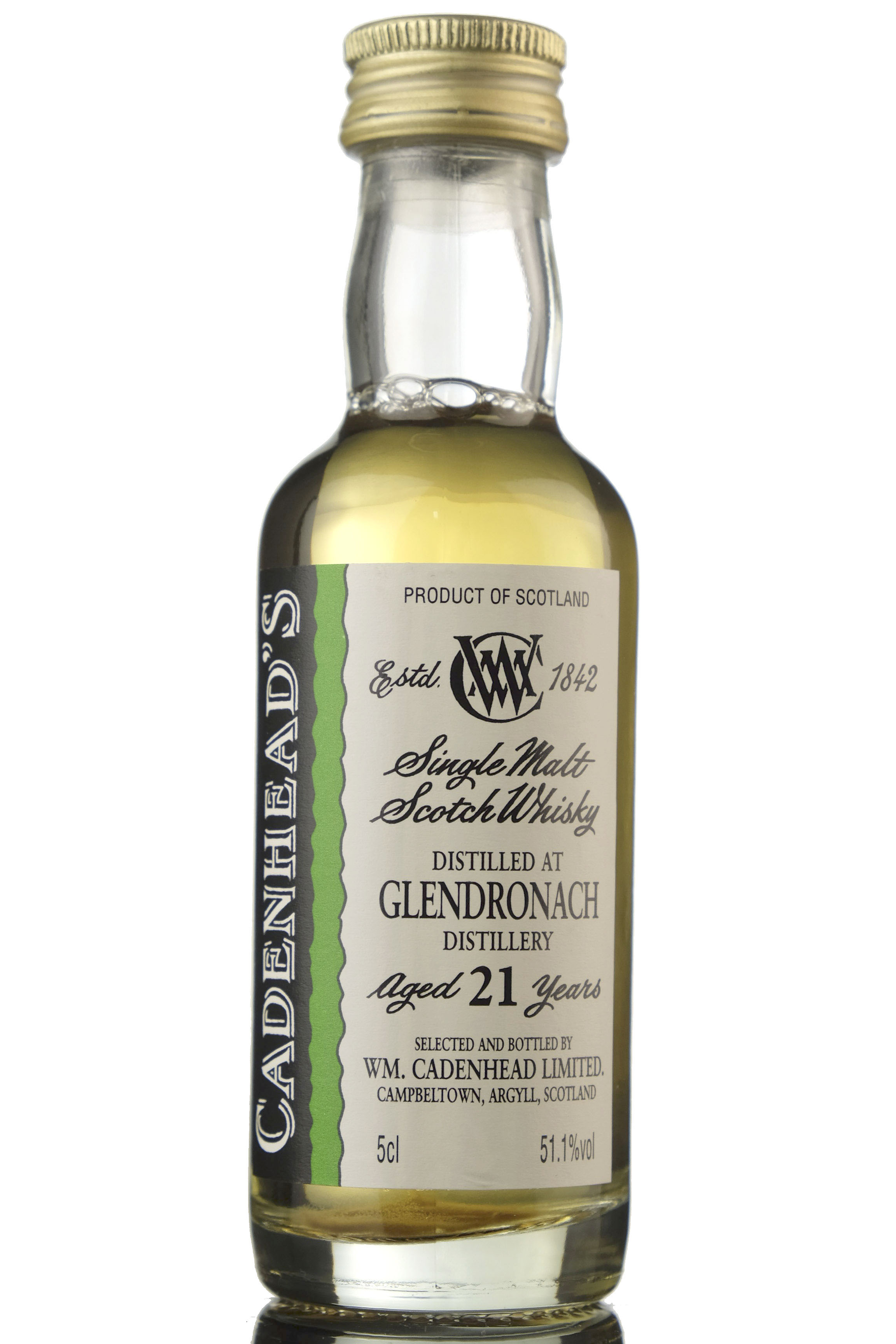 Glendronach 21 Year Old - Cadenheads Miniature