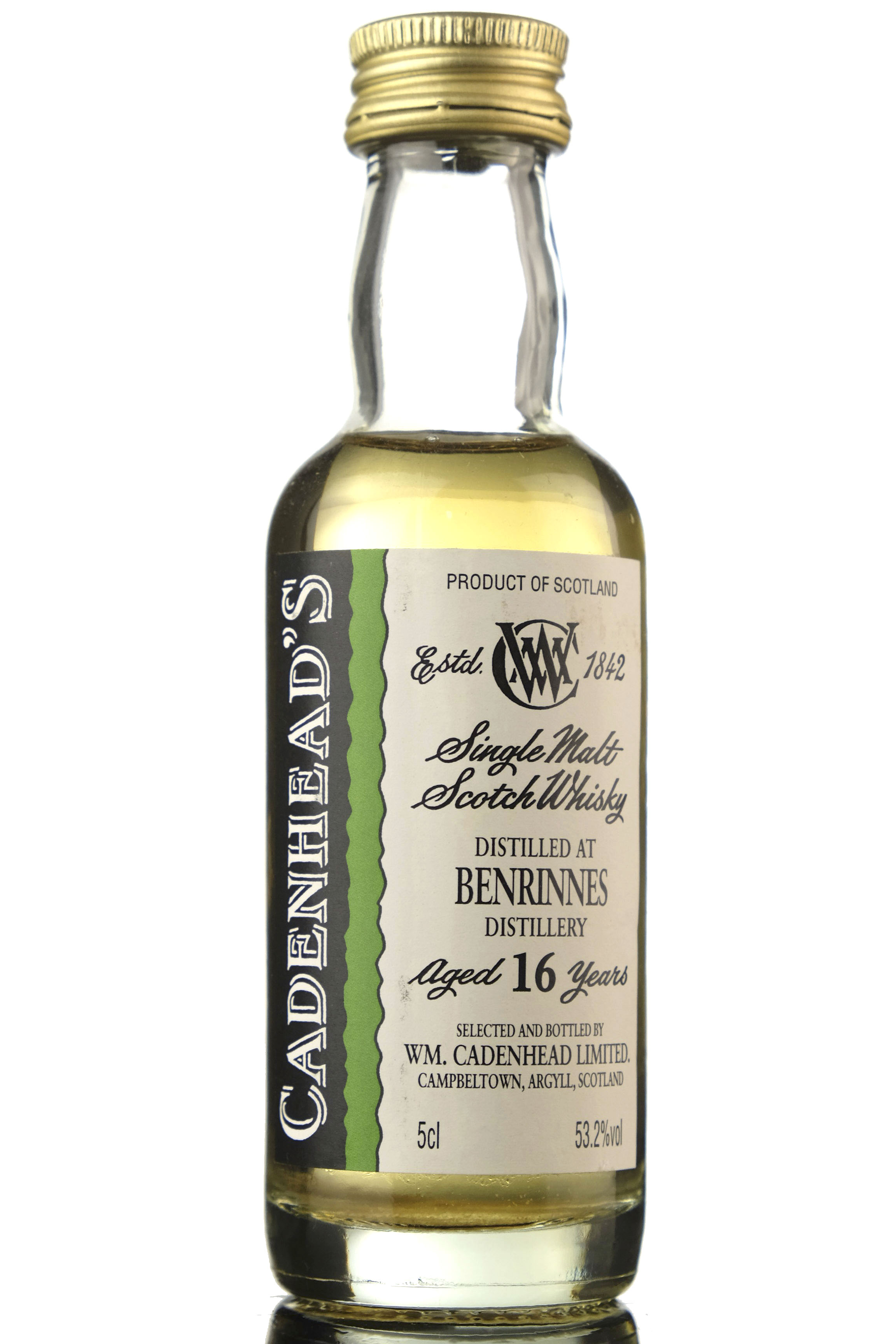 Benrinnes 16 Year Old - Cadenheads Miniature