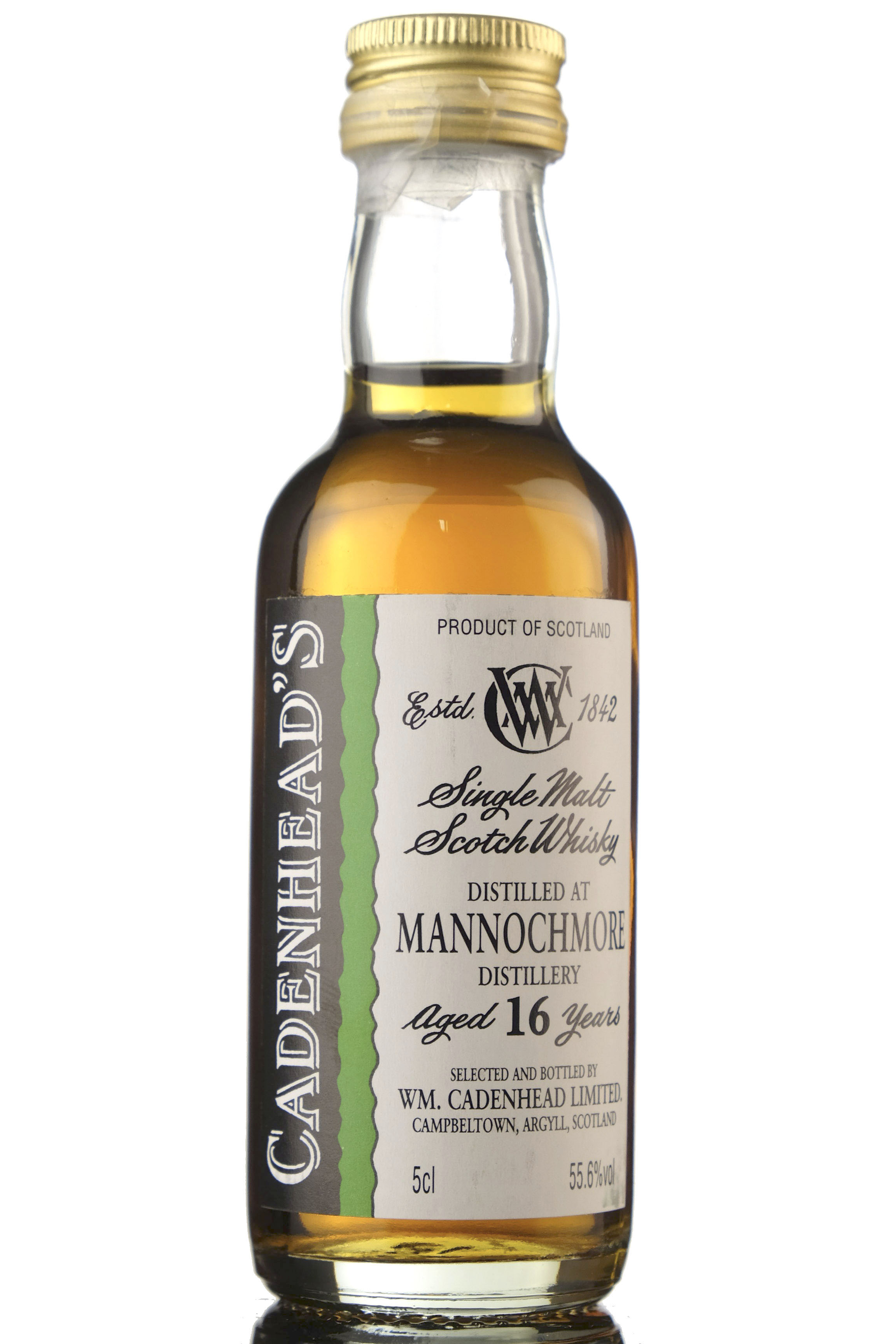 Mannochmore 16 Year Old - Cadenheads Miniature