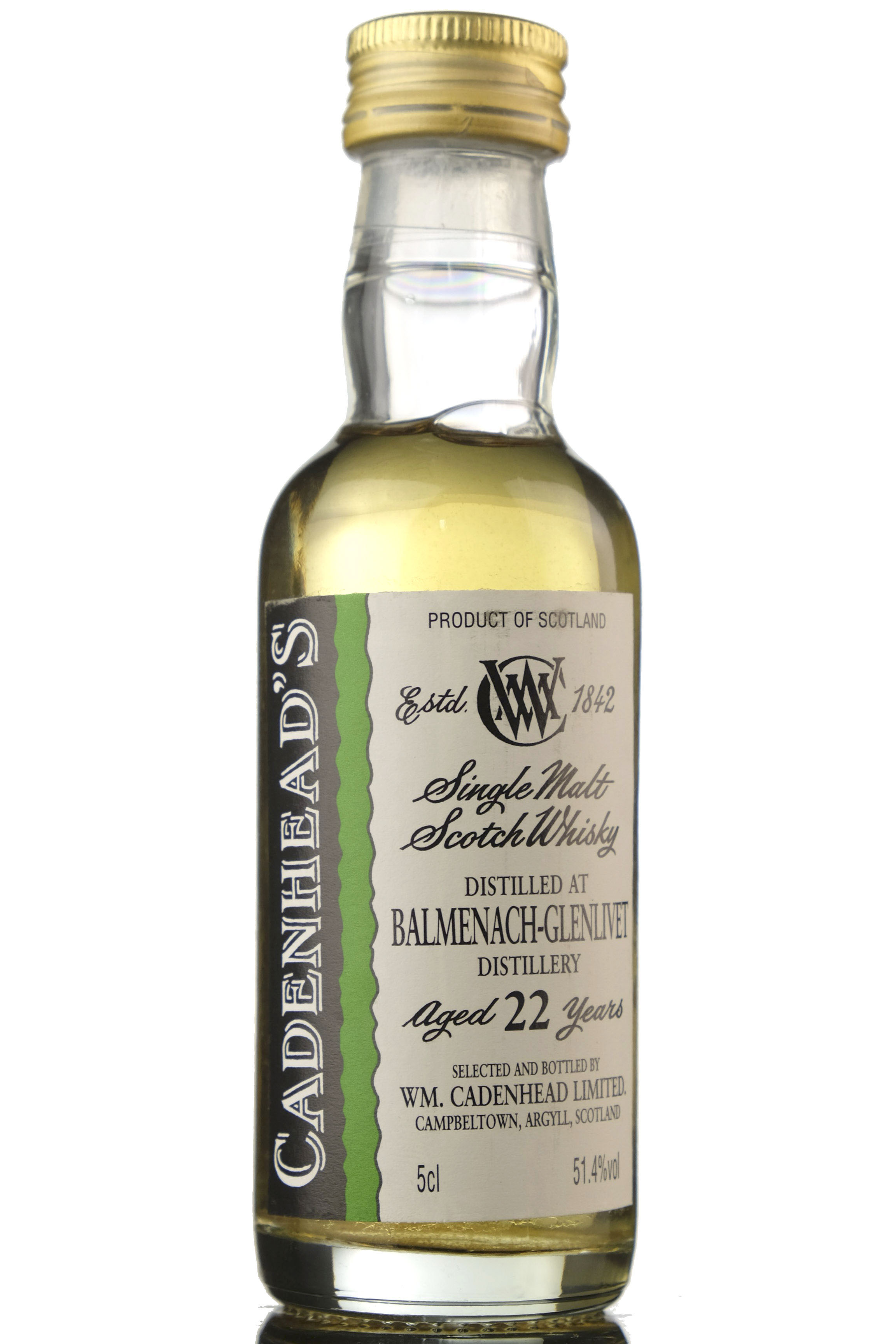Balmenach-Glenlivet 22 Year Old - Cadenheads - Miniature