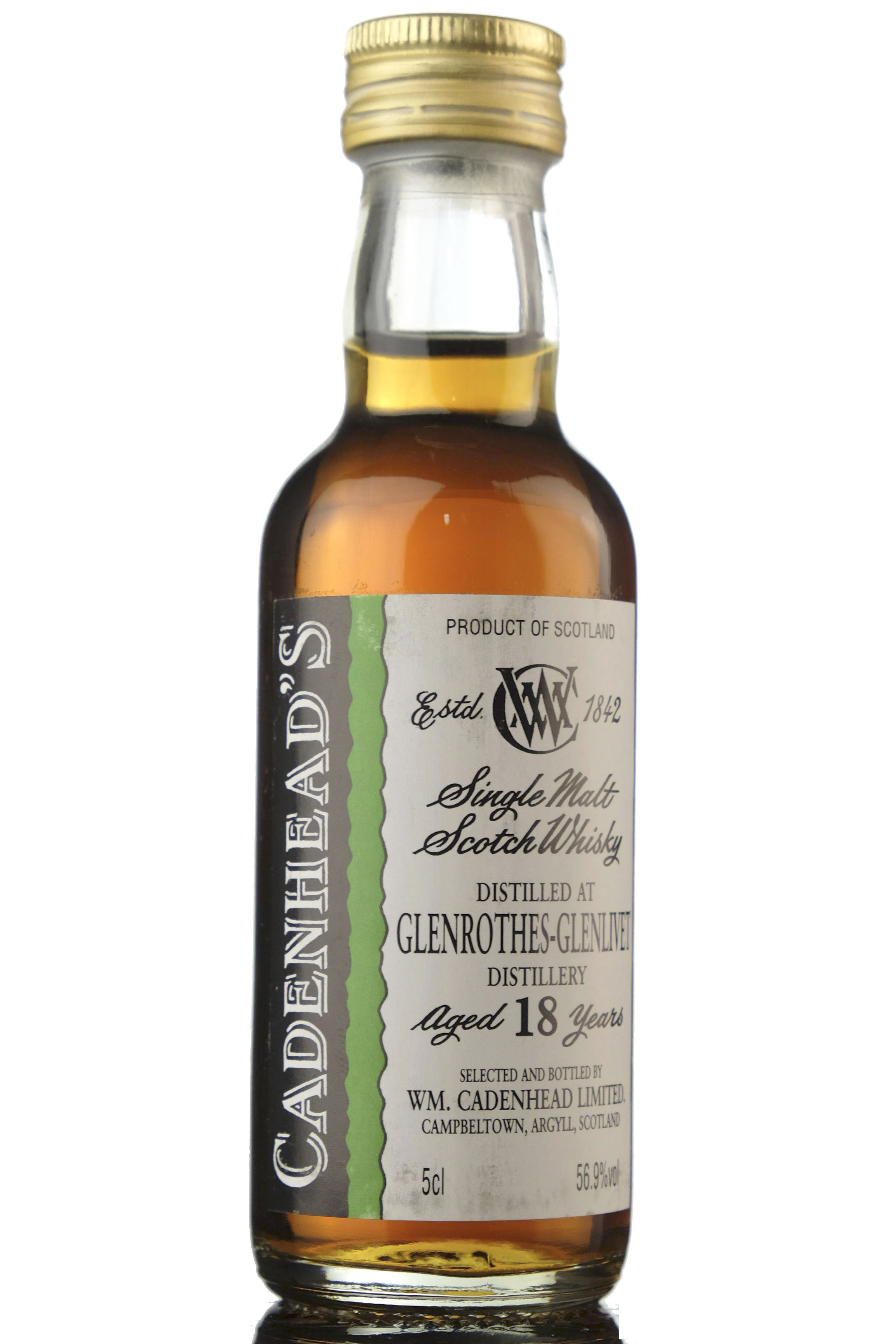 Glenrothes-Glenlivet 18 Year Old - Cadenheads Miniature