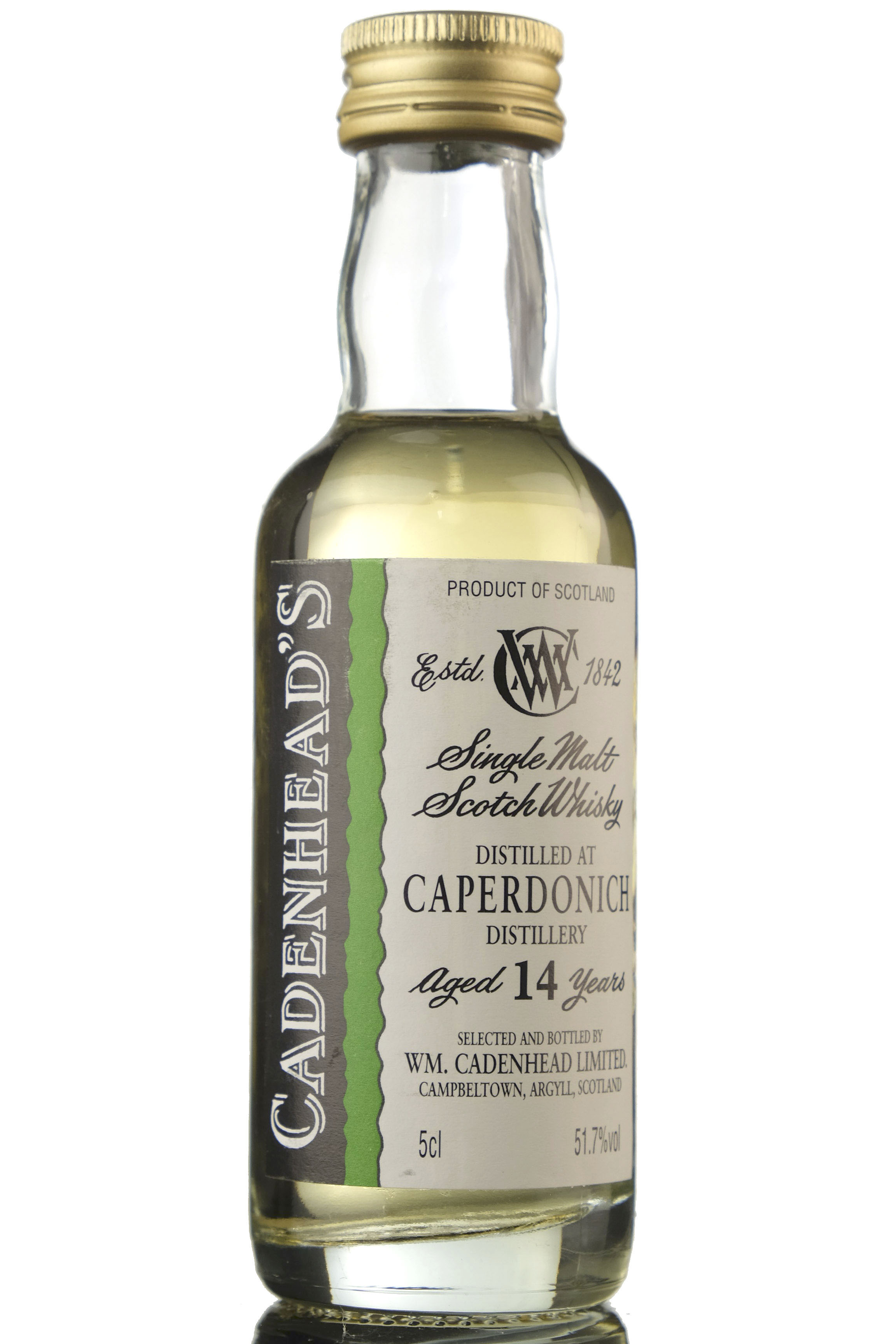 Caperdonich 14 Year Old - Cadenheads Miniature