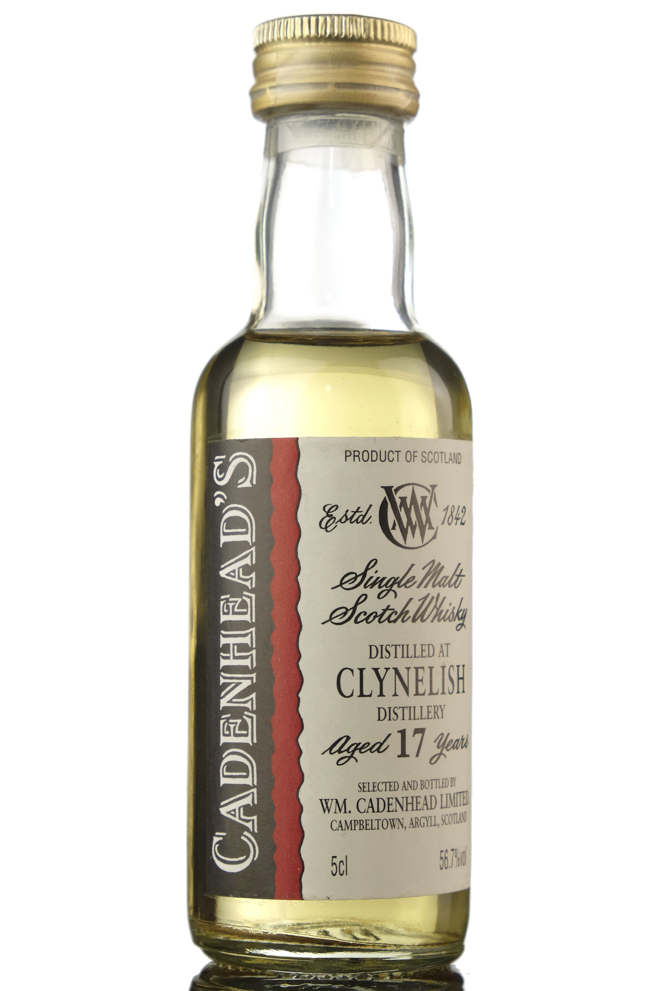 Clynelish 17 Year Old - Cadenheads - Miniature