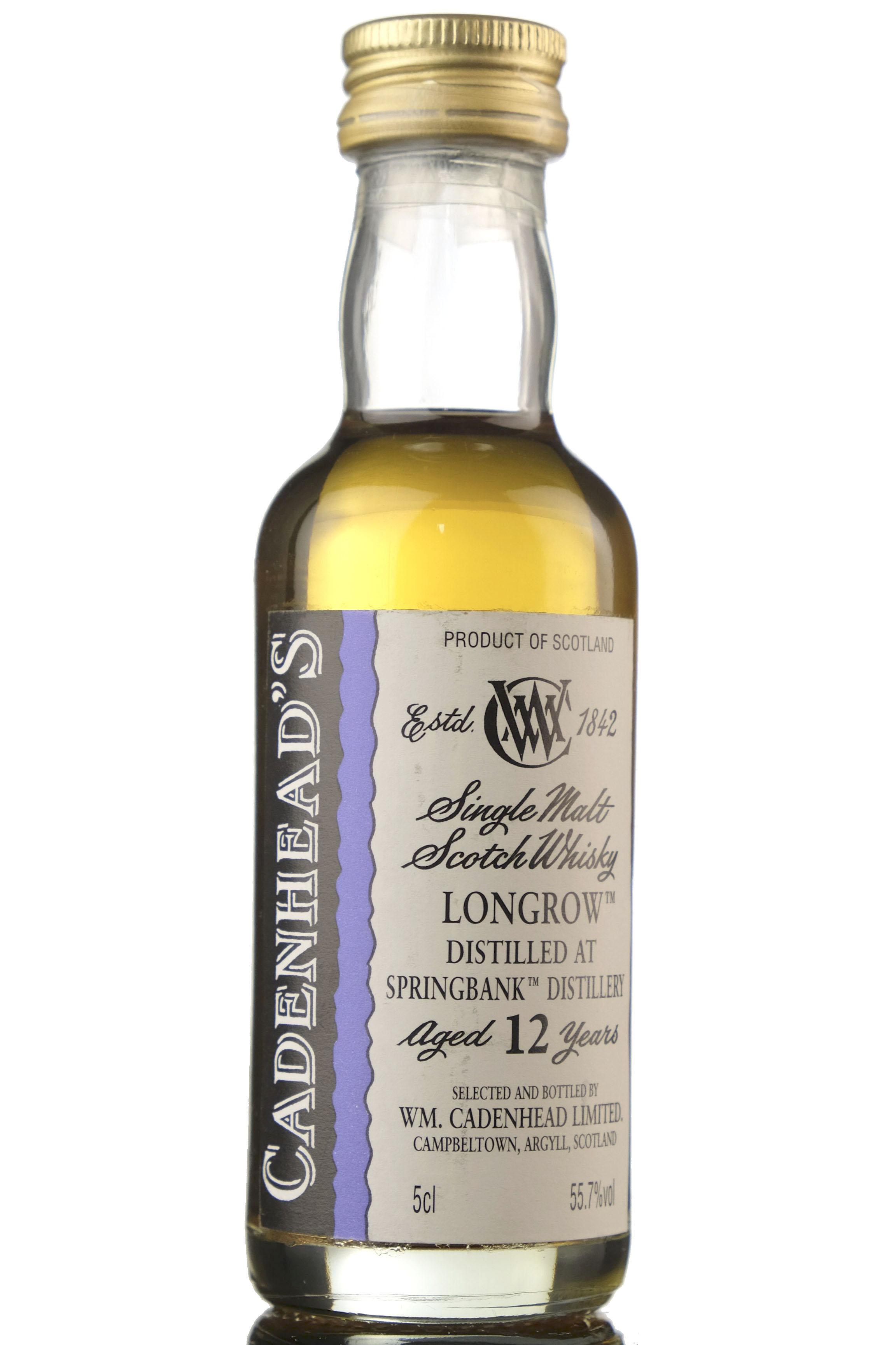 Longrow 12 Year Old - Cadenheads Miniature