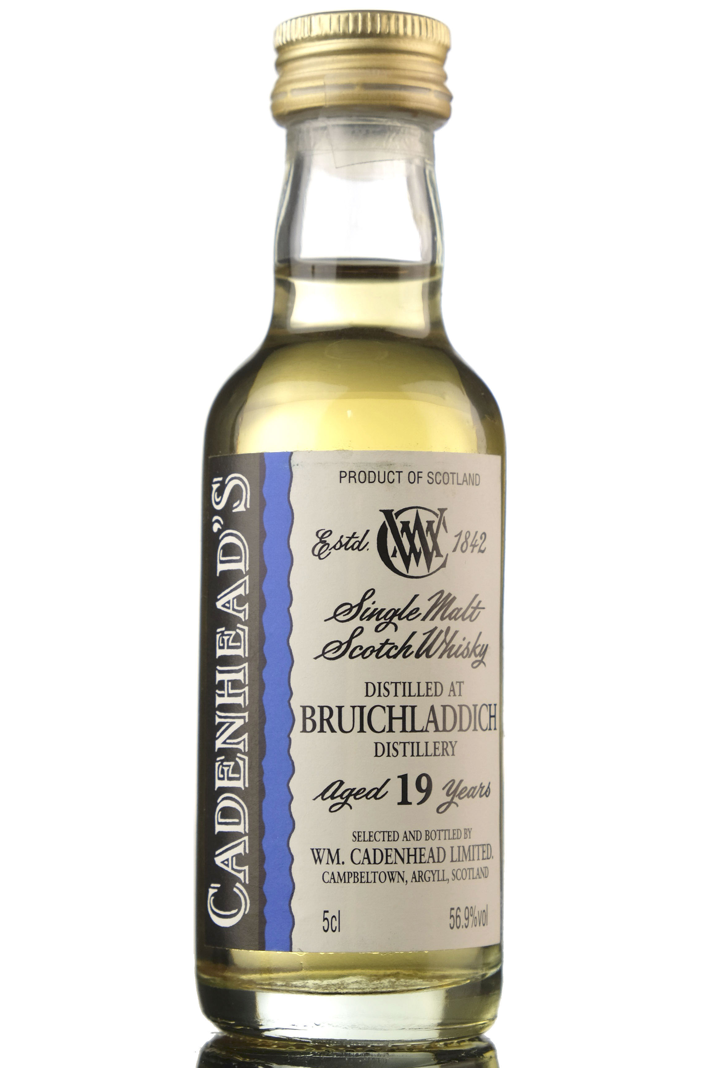 Bruichladdich 19 Year Old - Cadenheads Miniature