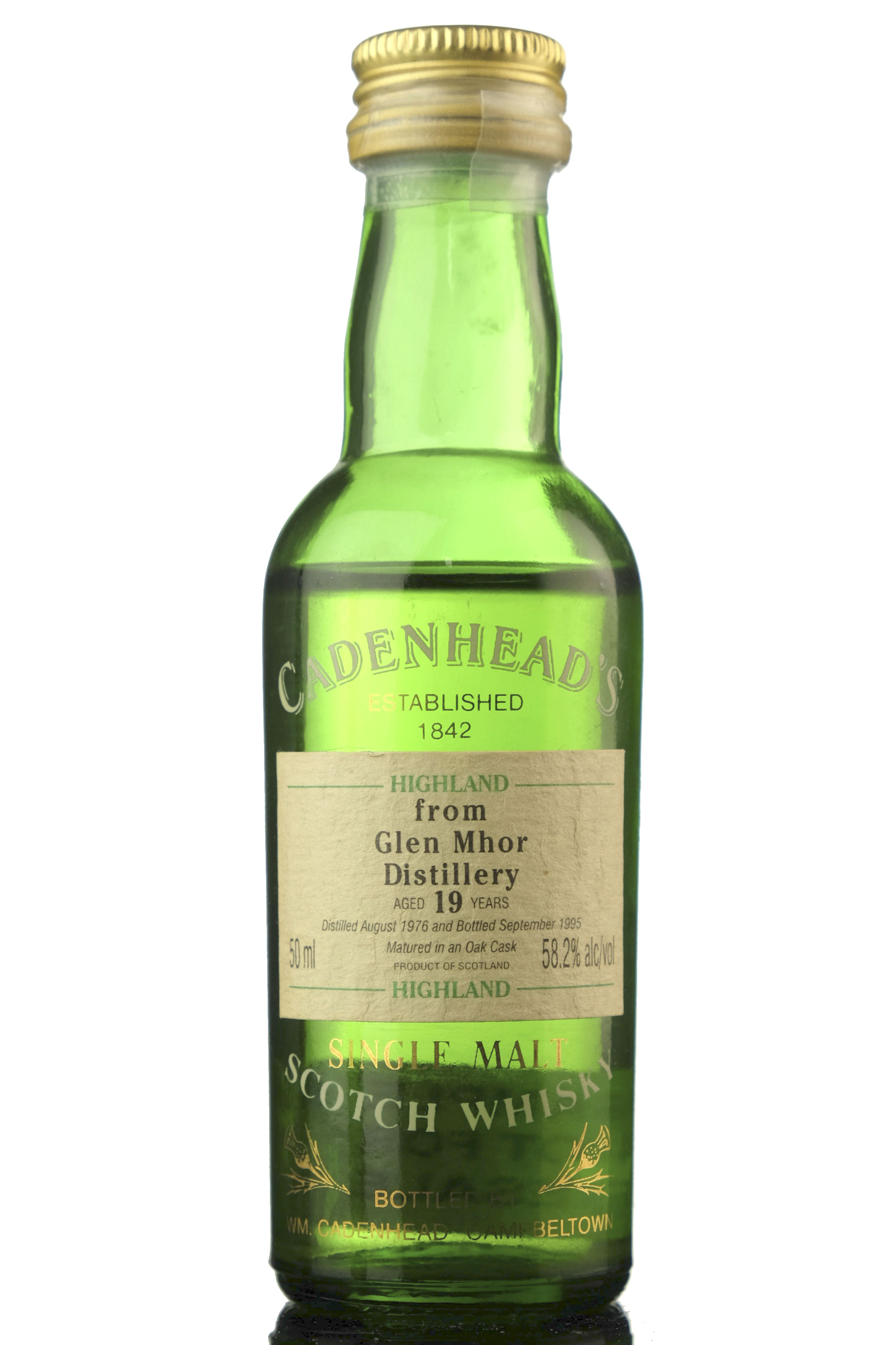 Glen Mhor 1976-1995 - 19 Year Old - Cadenheads Miniature