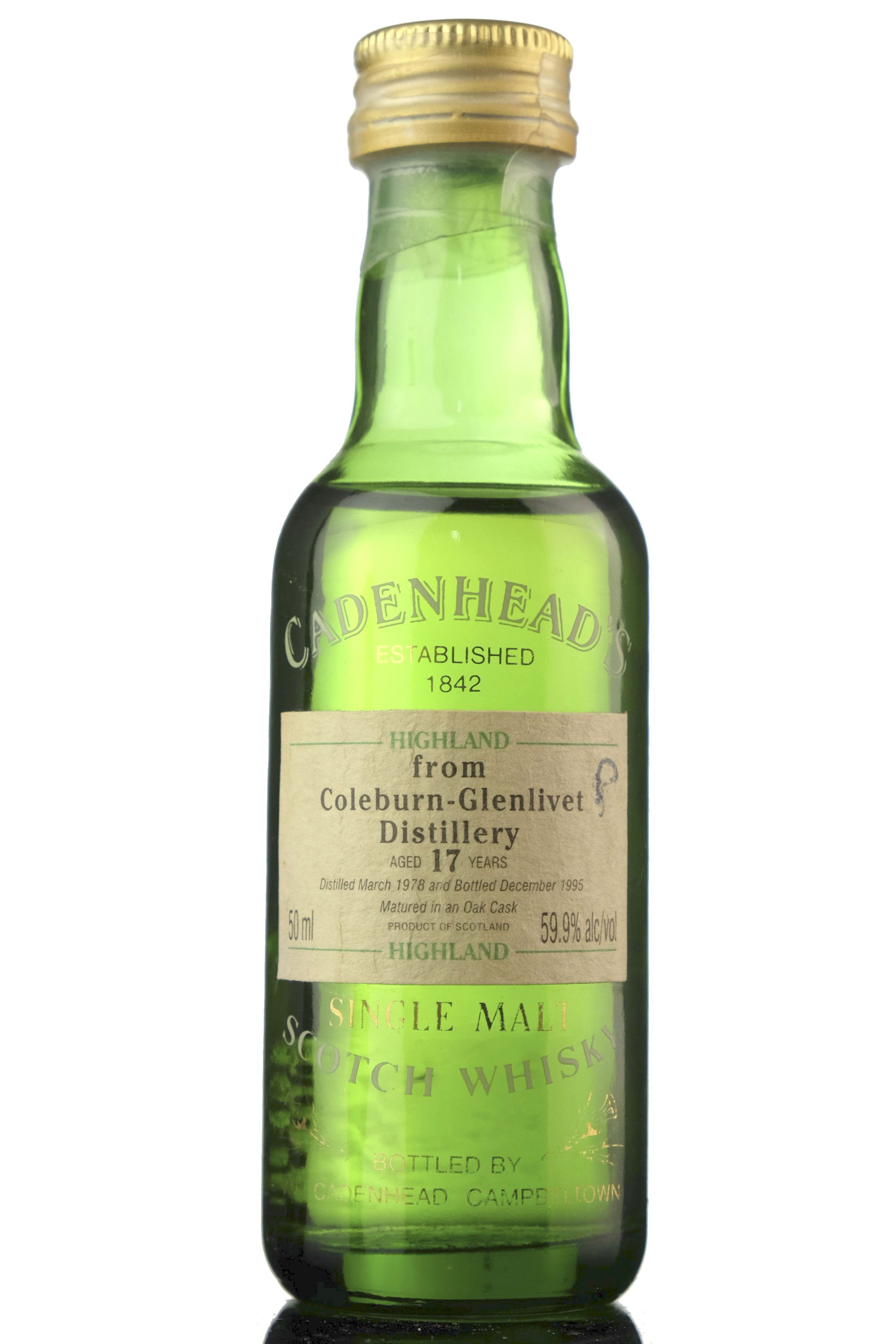 Coleburn-Glenlivet 1978-1995 - 17 Year Old - Cadenhead Miniature