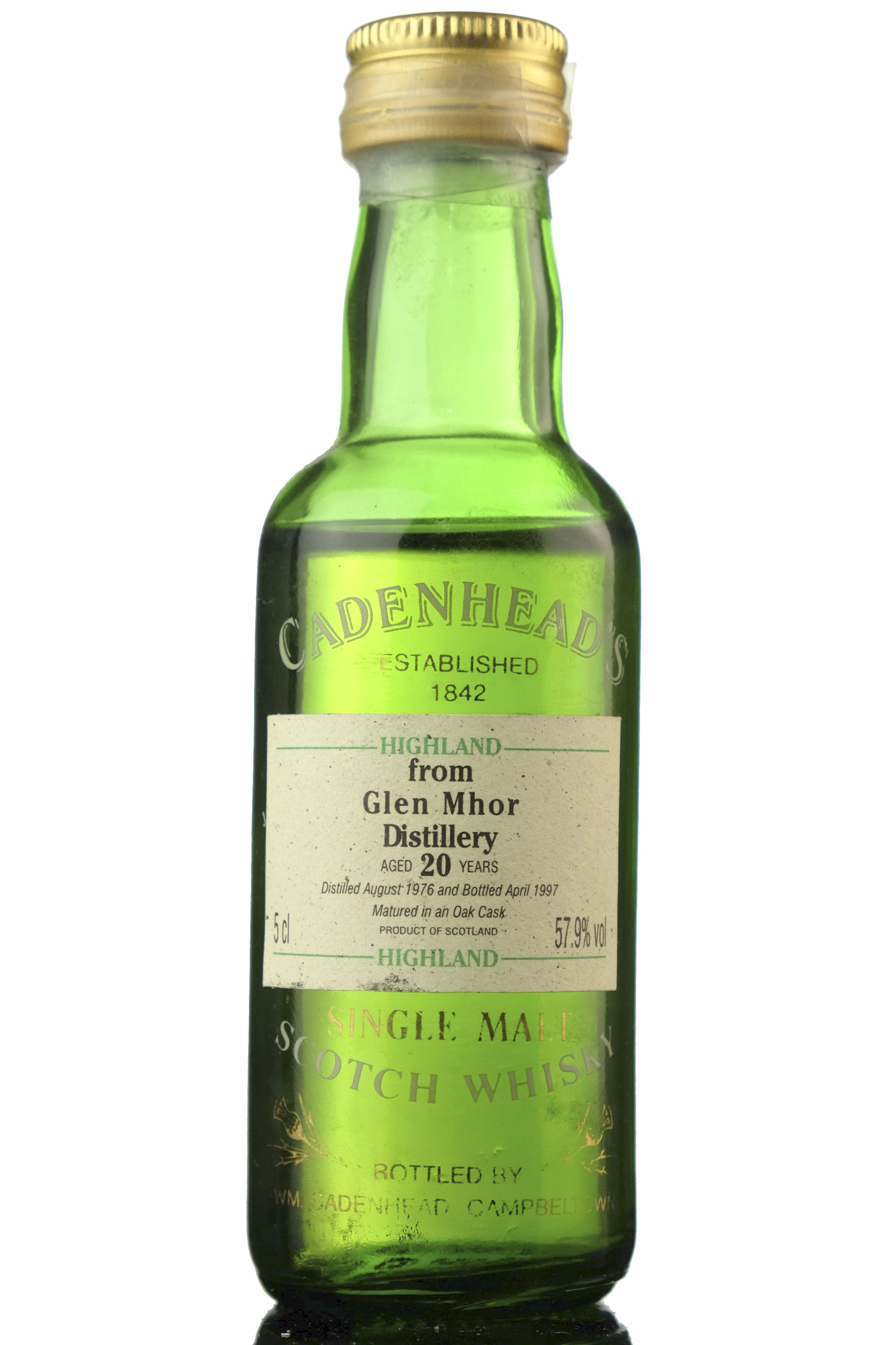 Glen Mhor 1976-1997 - 20 Year Old - Cadenheads Miniature