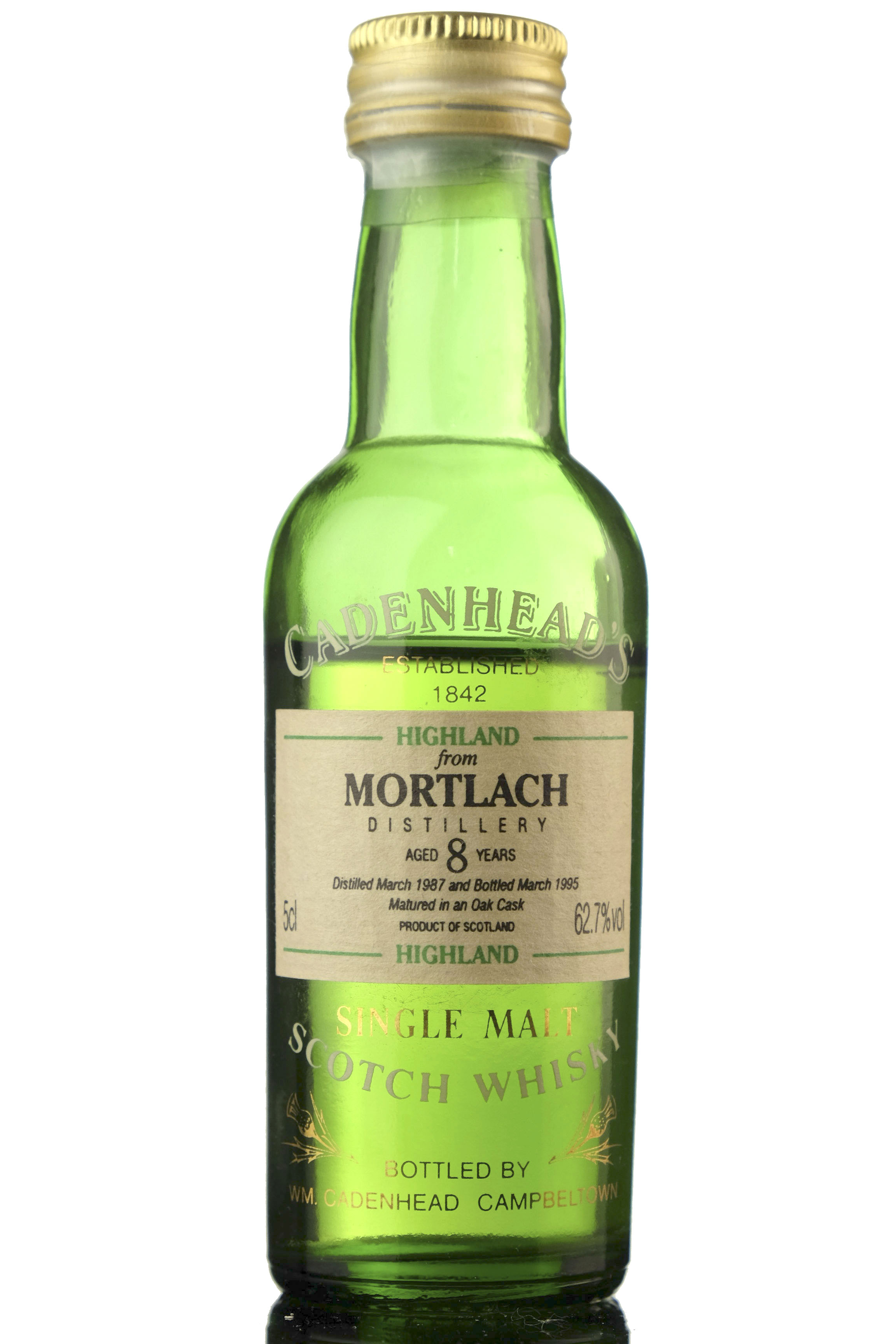 Mortlach 1987-1995 - 8 Year Old - Cadenheads Miniature