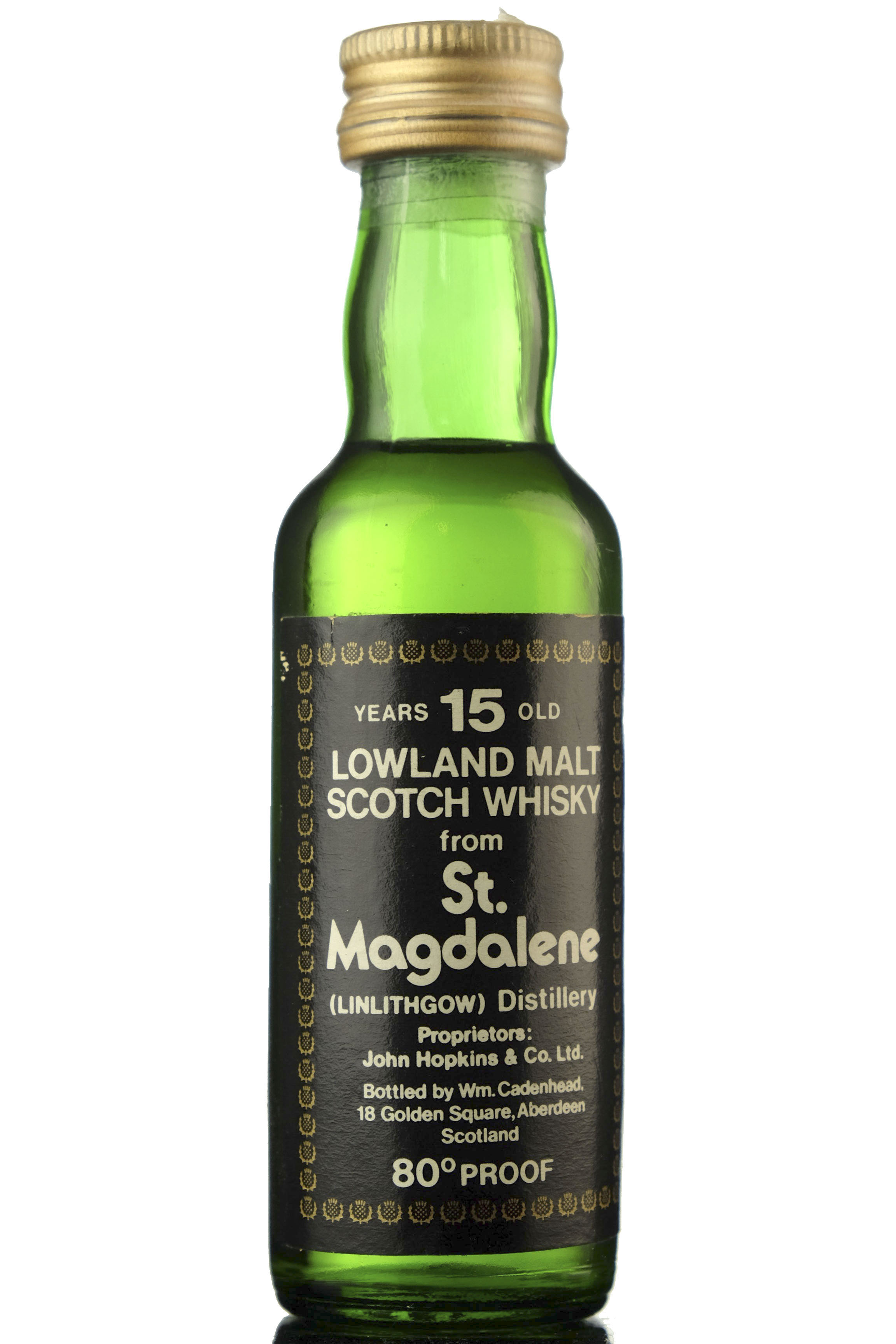 St Magdalene (Linlithgow) 15 Year Old - 80 Proof - Cadenhead's Miniature