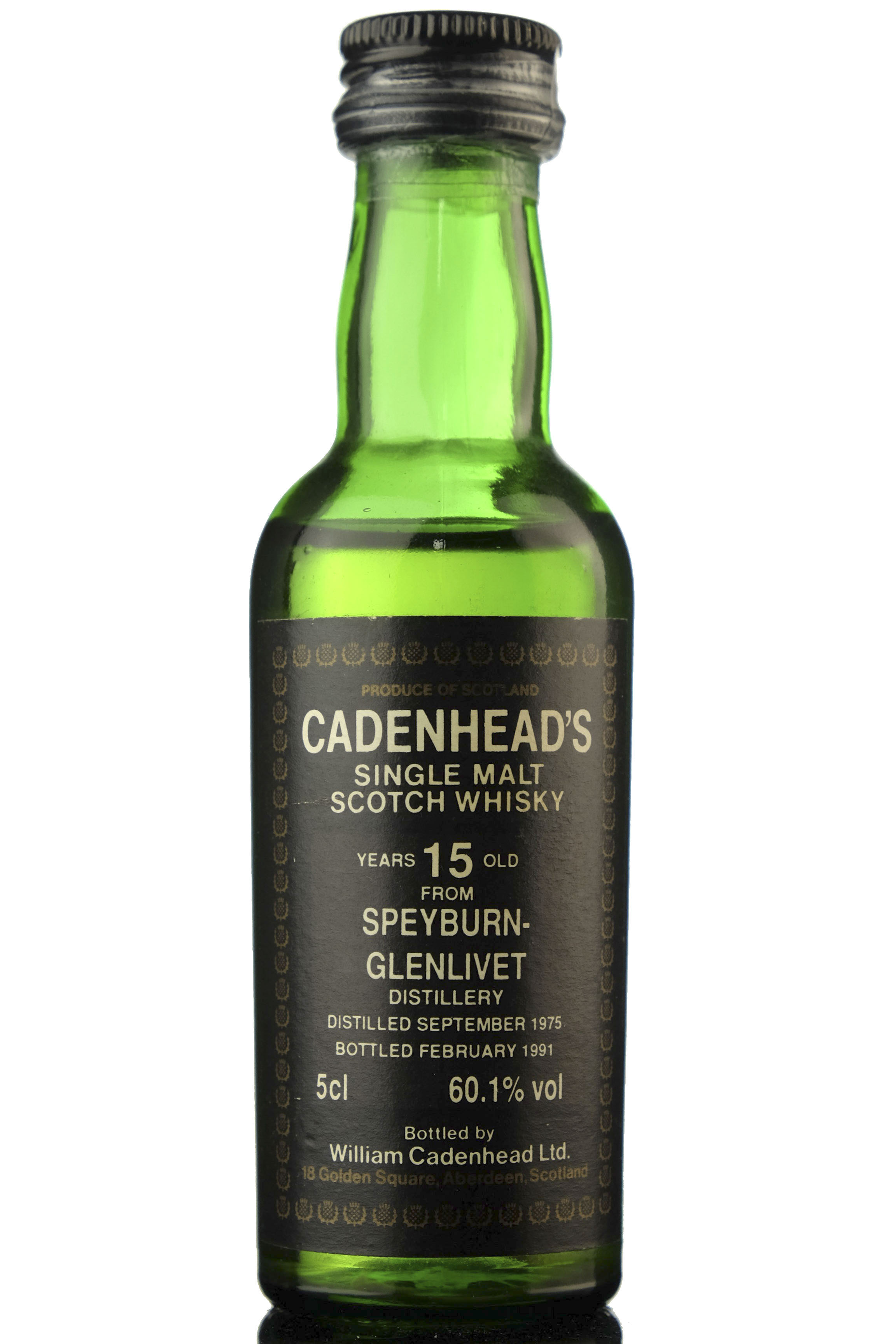 Speyburn-Glenlivet 1975-1991 - 15 Year Old - Cadenheads Miniature