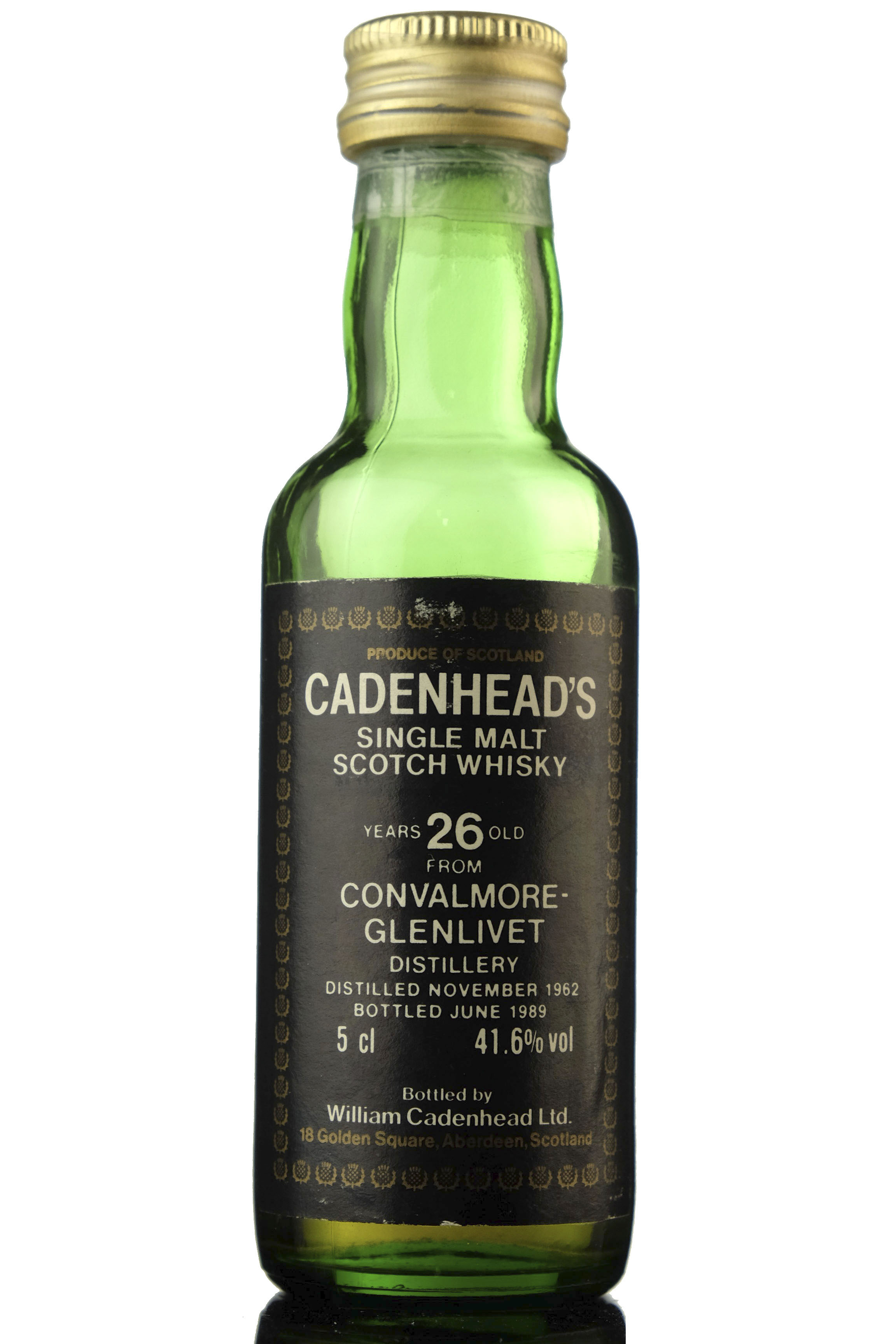 Convalmore-Glenlivet 1962-1989 - 26 Year Old - Cadenheads Miniature