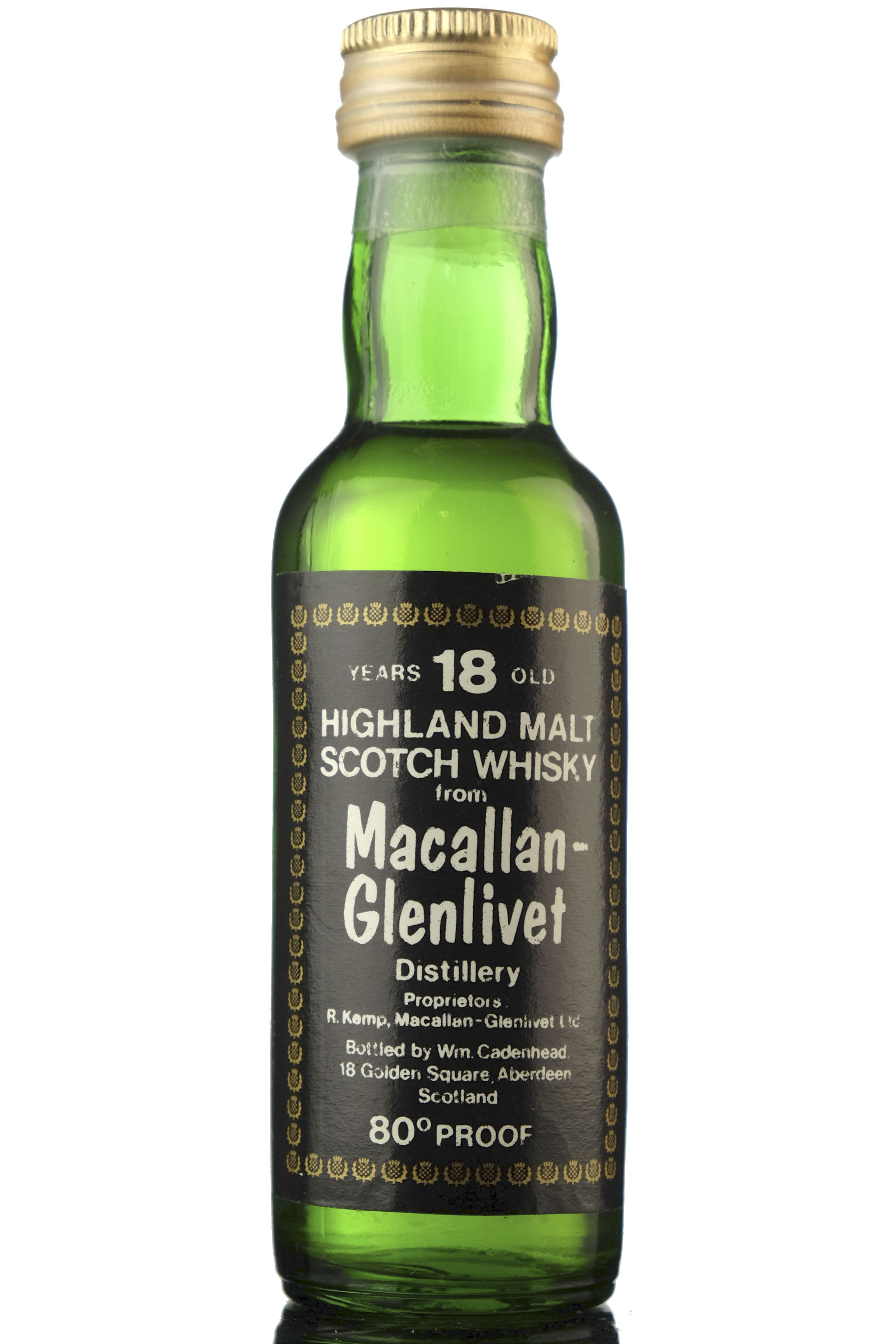 Macallan-Glenlivet 18 Year Old - Cadenhead Miniature