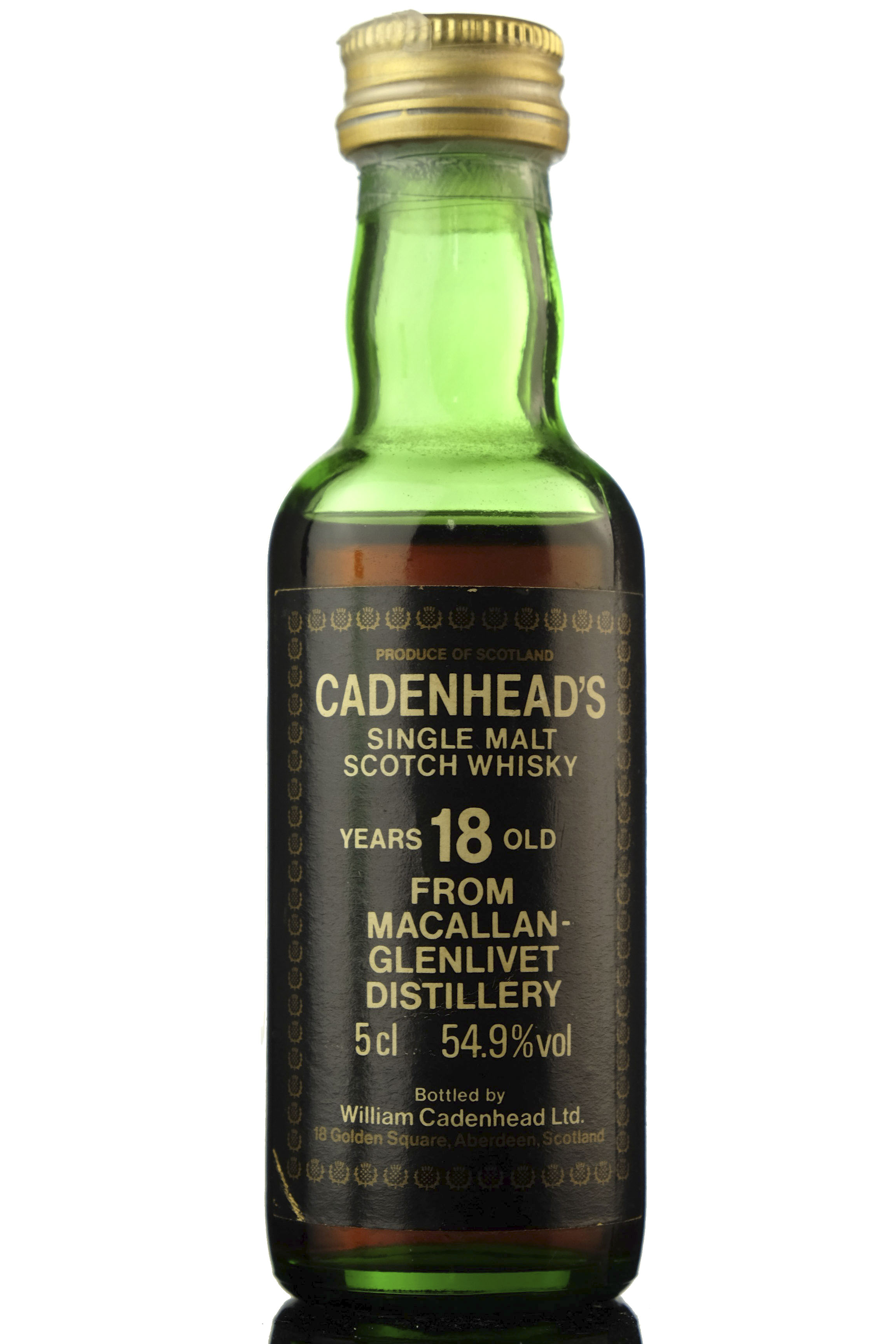 Macallan-Glenlivet 18 Year Old - Cadenhead Miniature