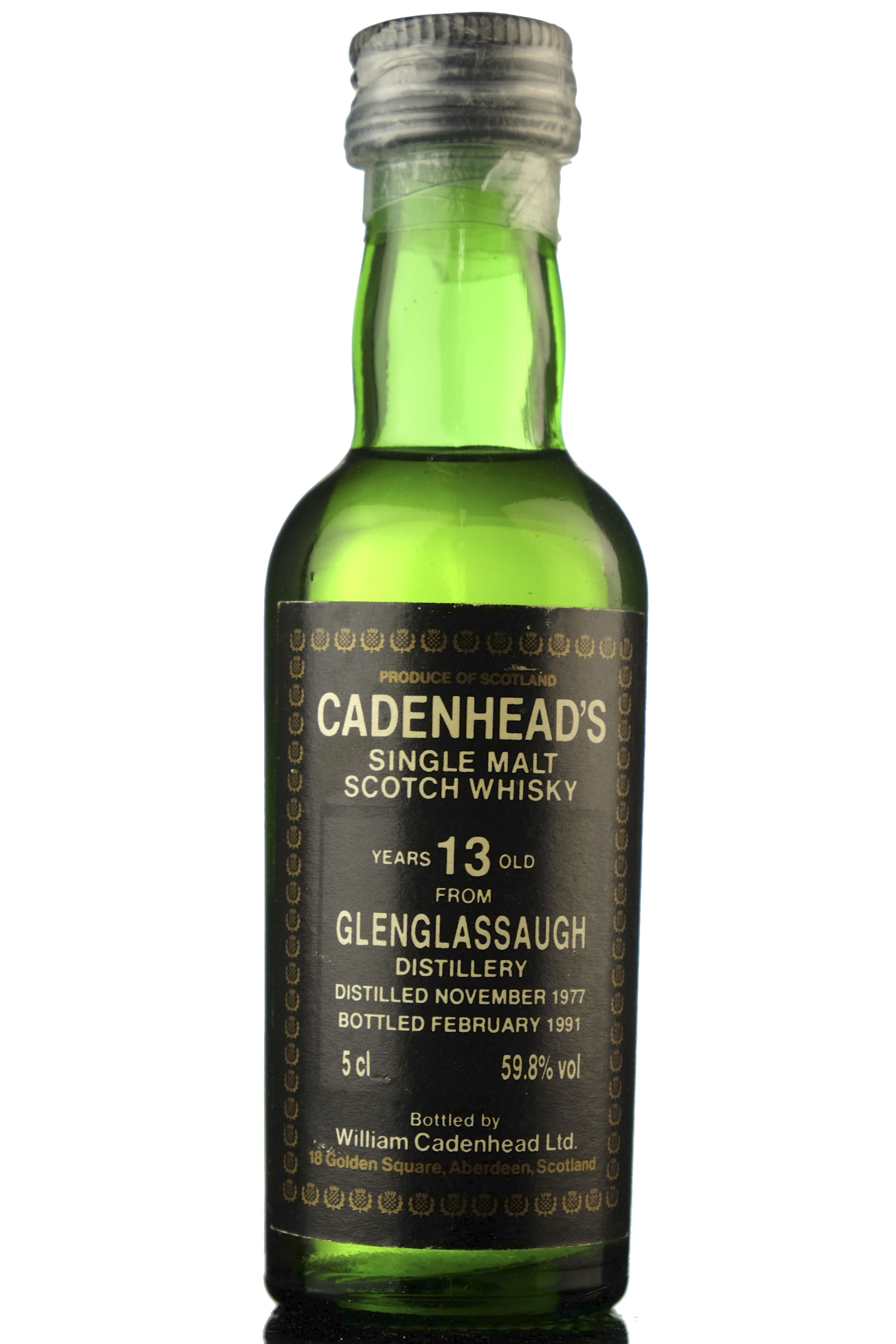 Glenglassaugh 1977-1991 - 13 Year Old - Cadenheads - Miniature