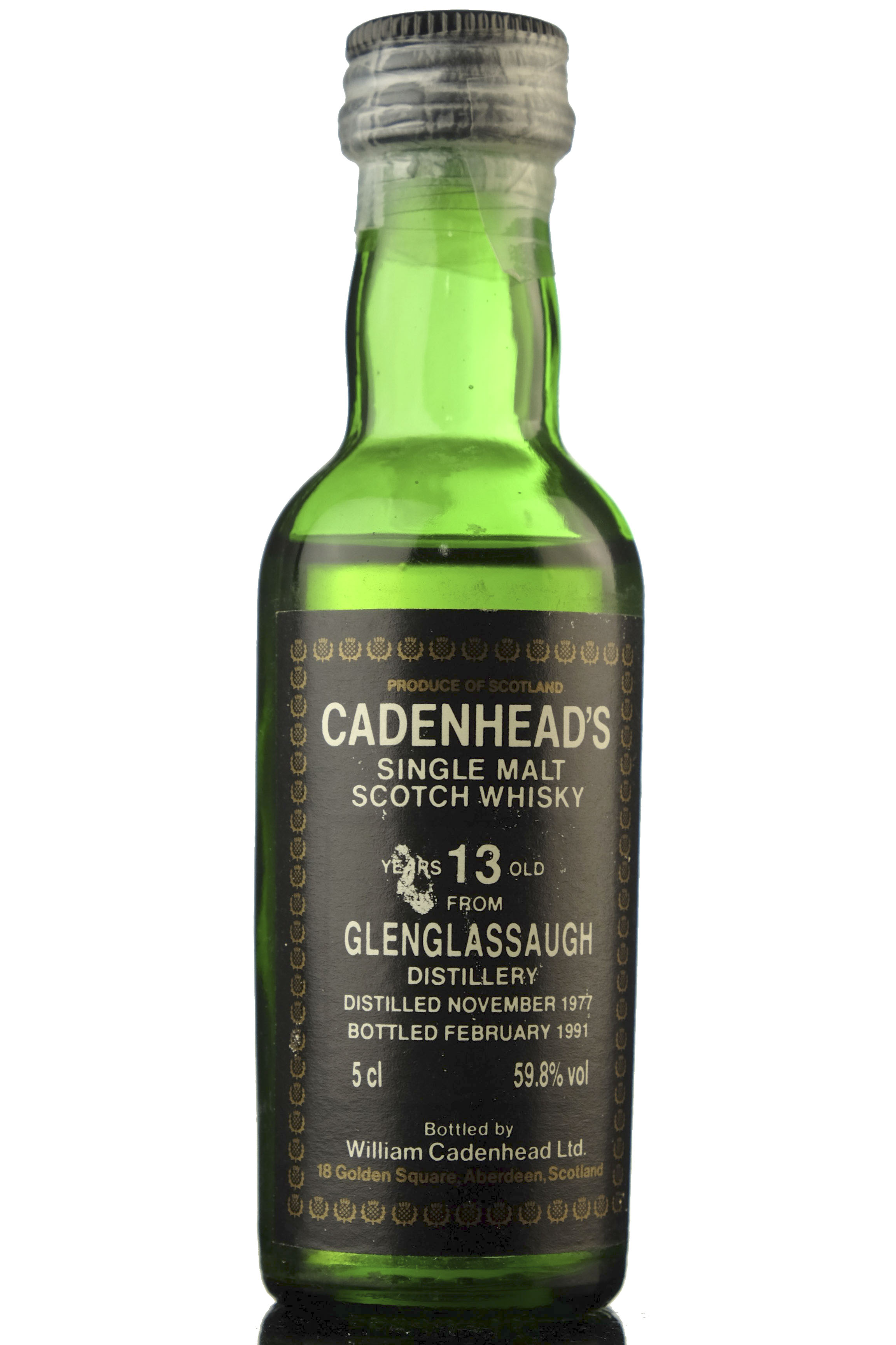 Glenglassaugh 1977-1991 - 13 Year Old - Cadenheads - Miniature