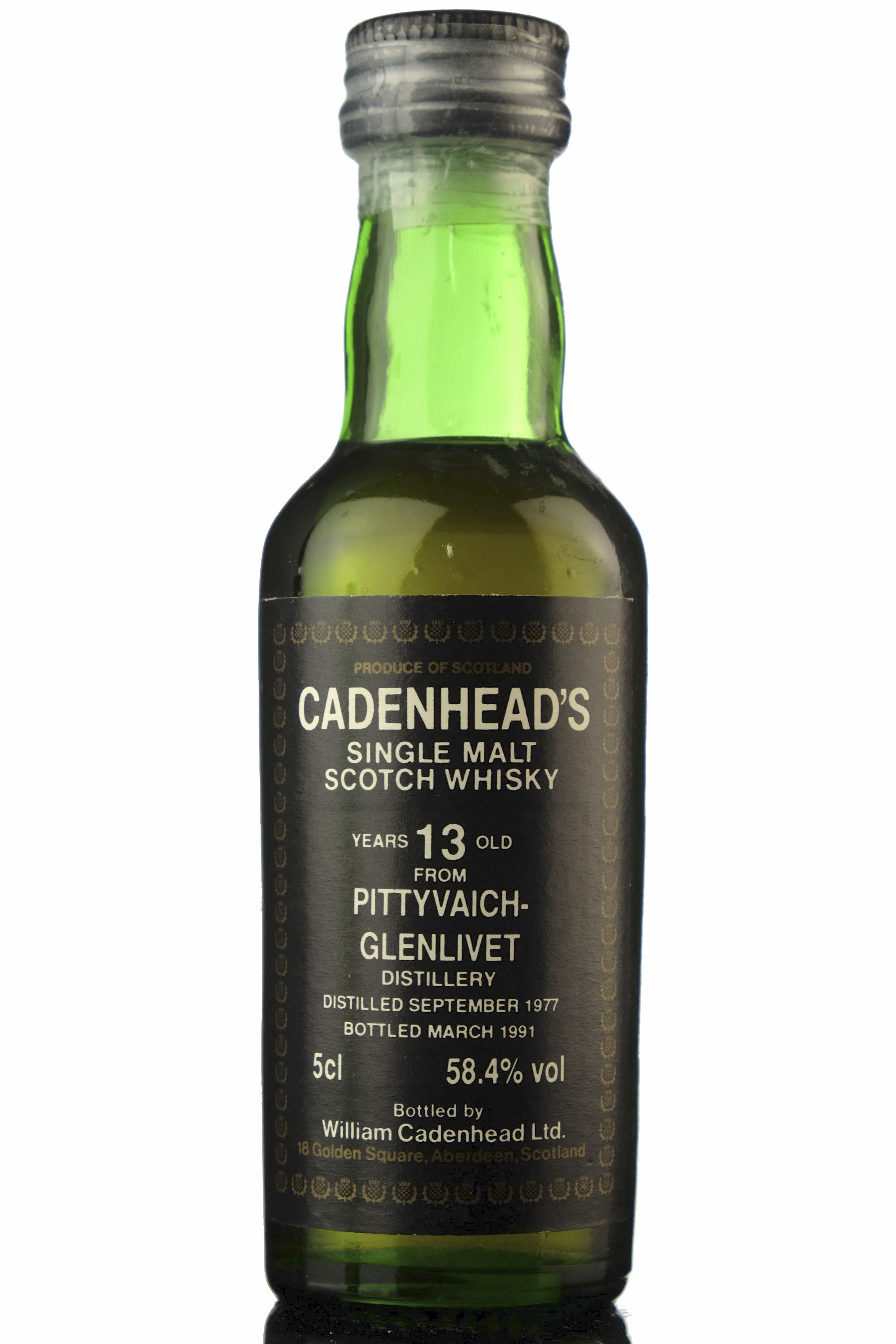 Pittyvaich-Glenlivet 1977-1991 - 13 Year Old - Cadenhead Miniature