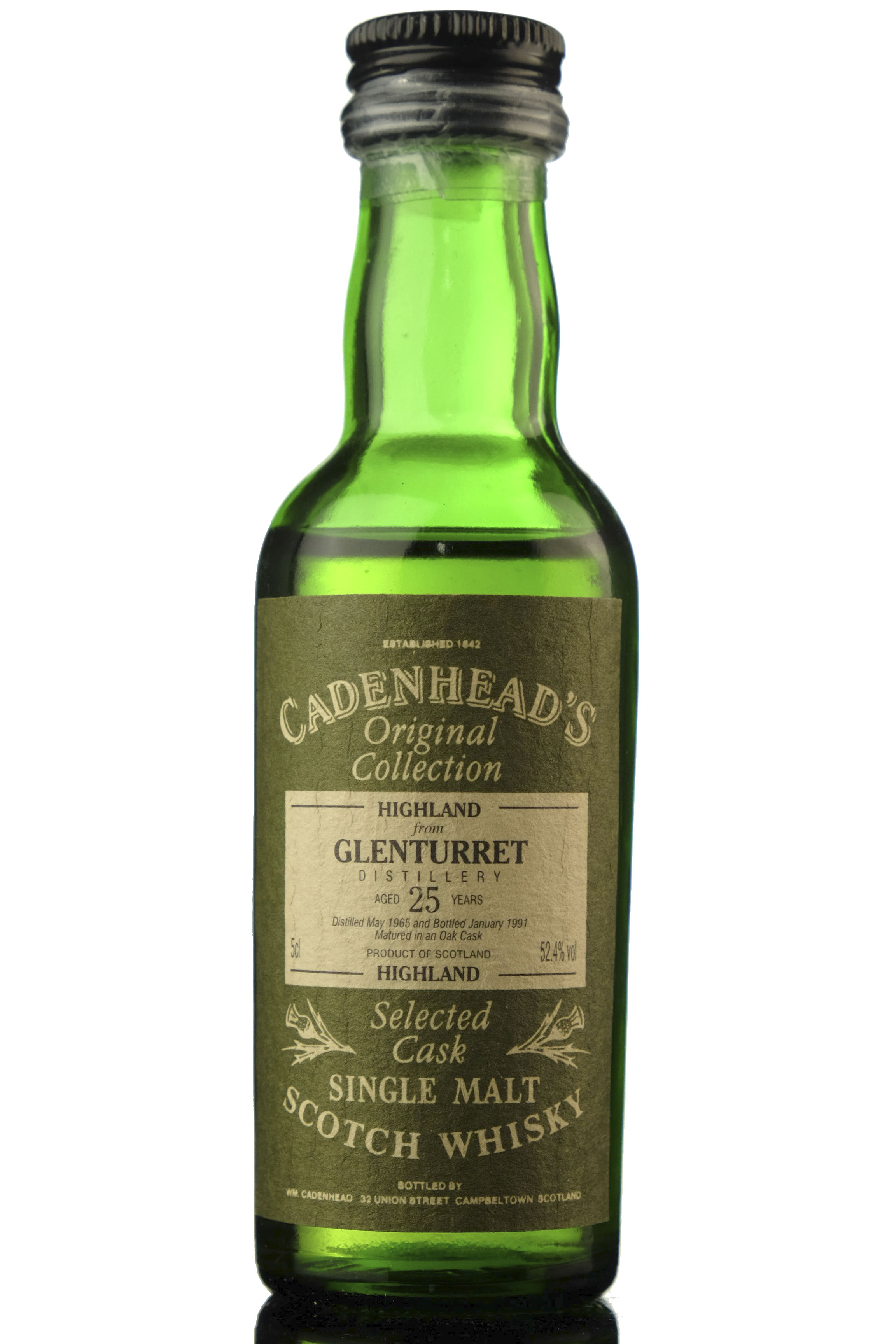 Glenuturret 1965-1991 - 25 Year Old - Cadenheads Miniature