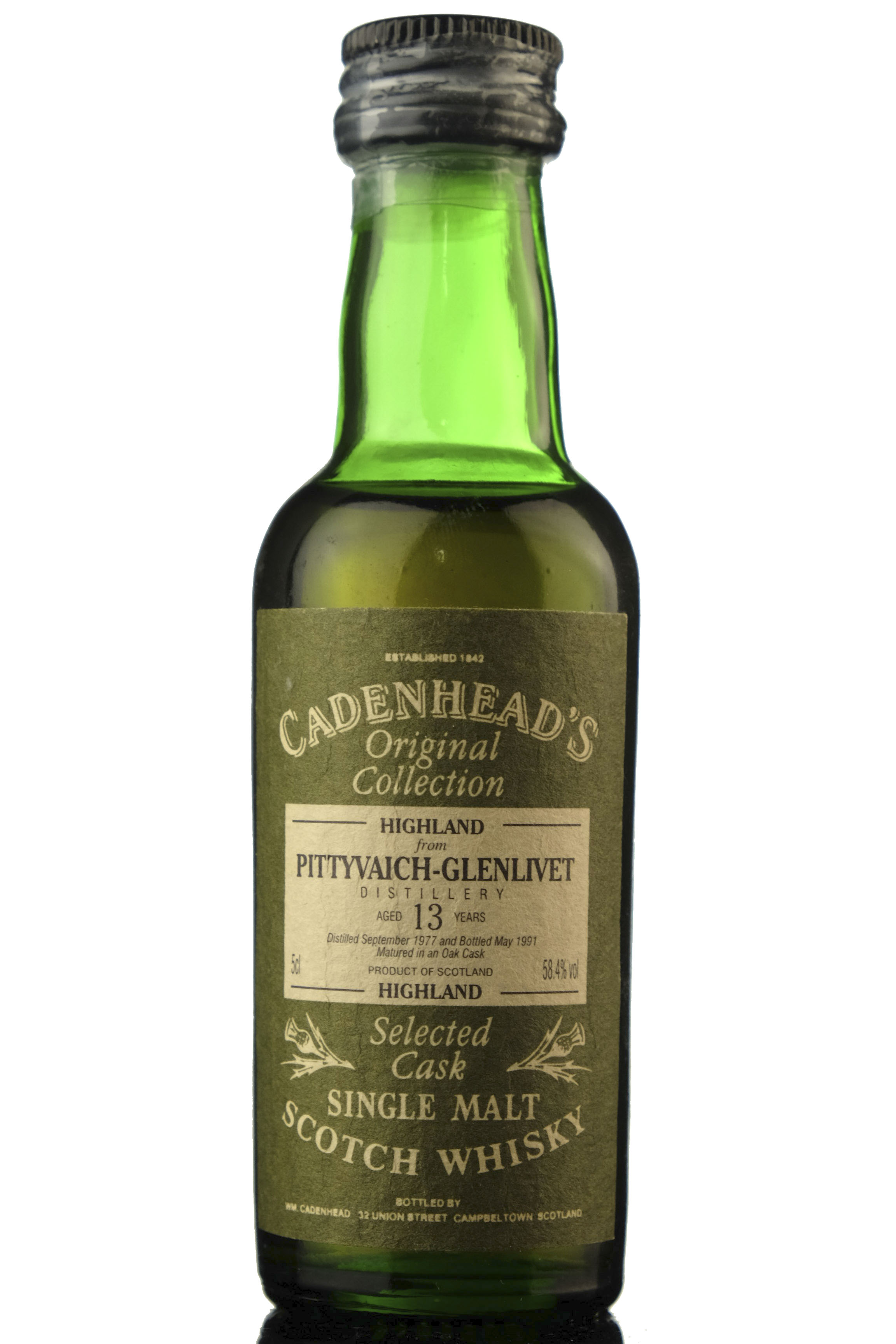 Pittyvaich-Glenlivet 1977-1991 - 13 Year Old - Cadenheads Miniature