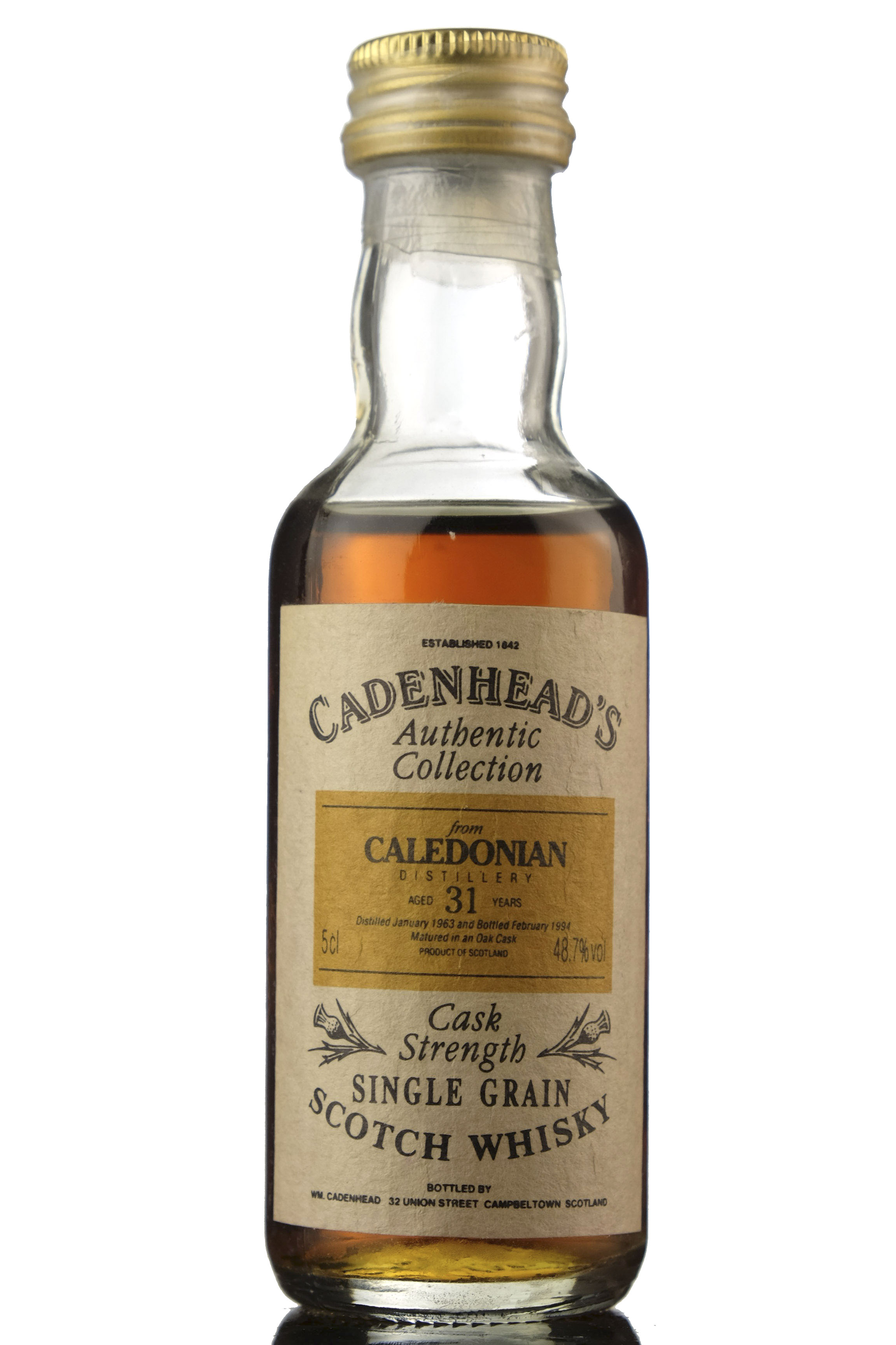 Caledonian 1963-1994 - 31 Year Old - Cadenheads Miniature
