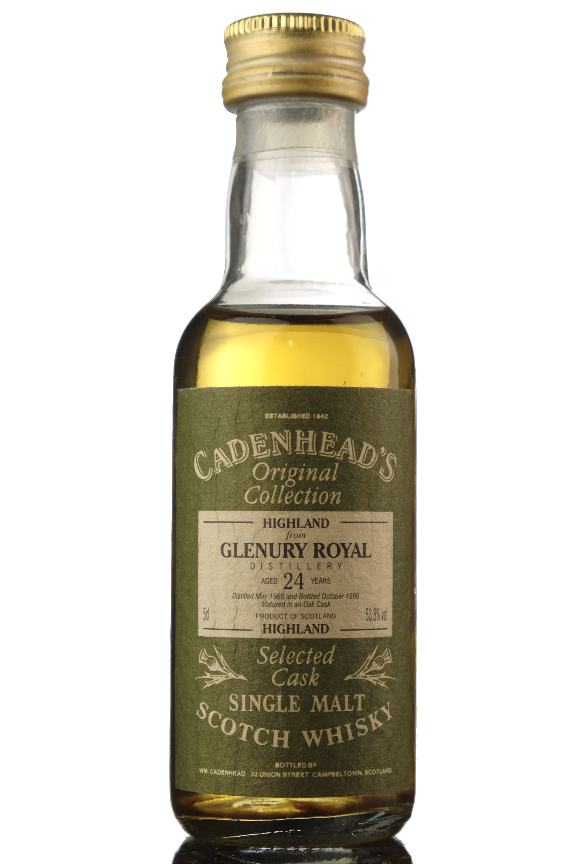 Glenury Royal - 1966-1990 - 24 Year Old - Cadenheads Miniature