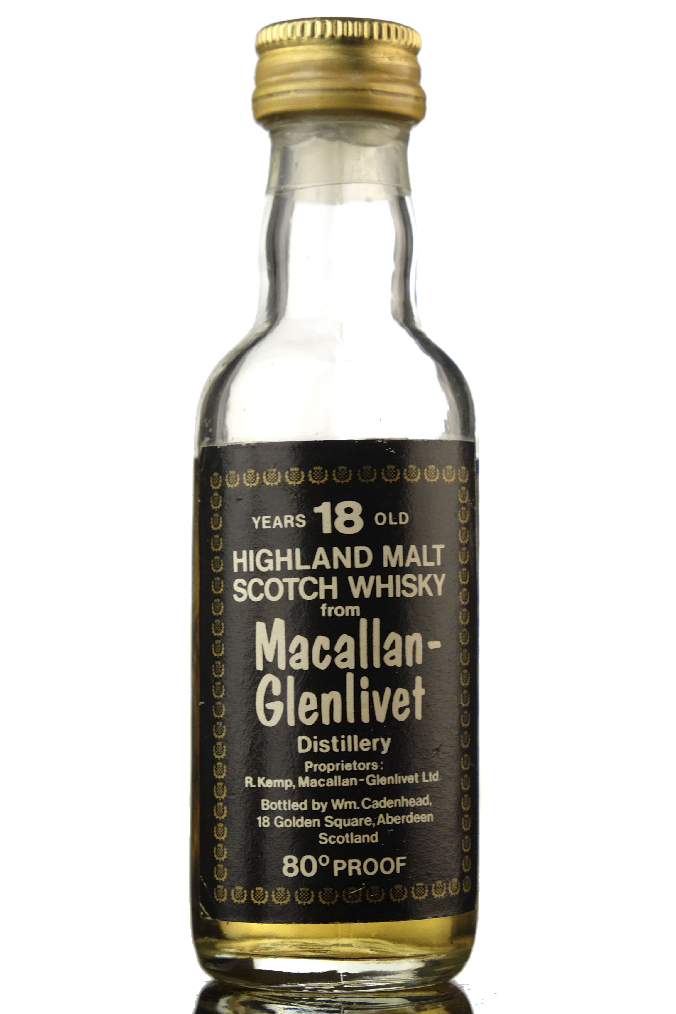 Macallan-Glenlivet 18 Year Old - Cadenhead Miniature