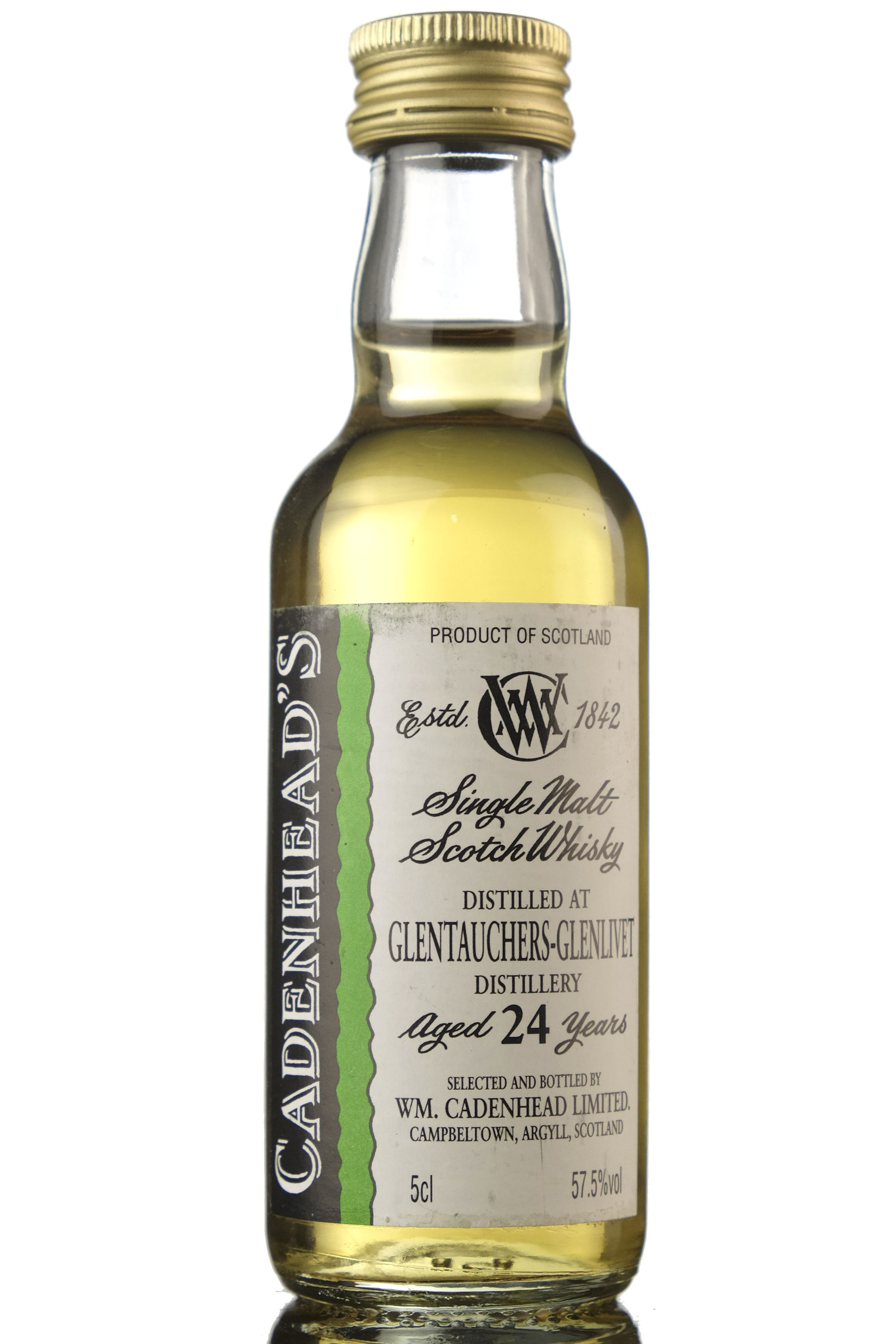 Glentauchers-Glenlivet 24 Year Old - Cadenheads Miniature