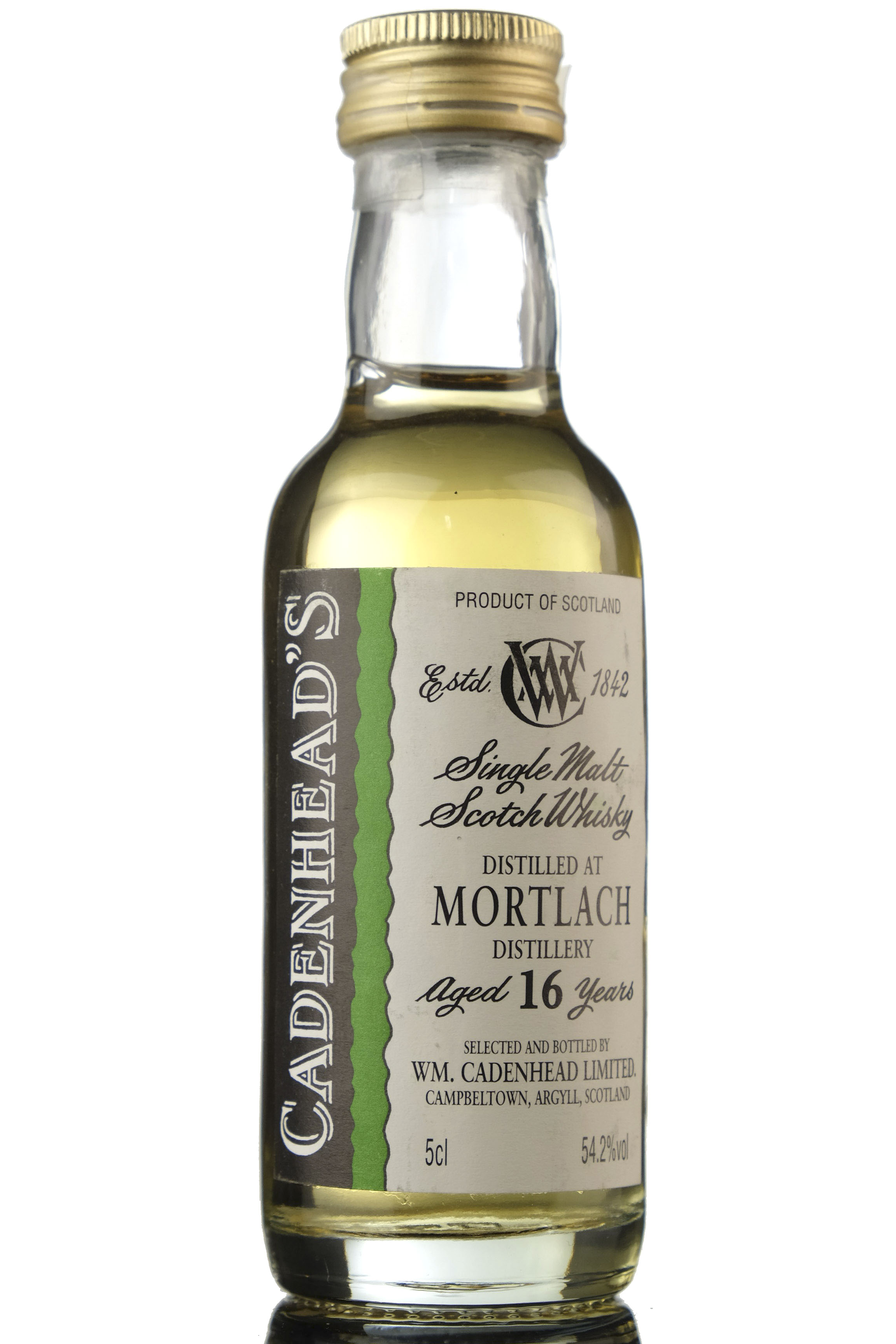 Mortlach 16 Year Old - Cadenhead Miniature
