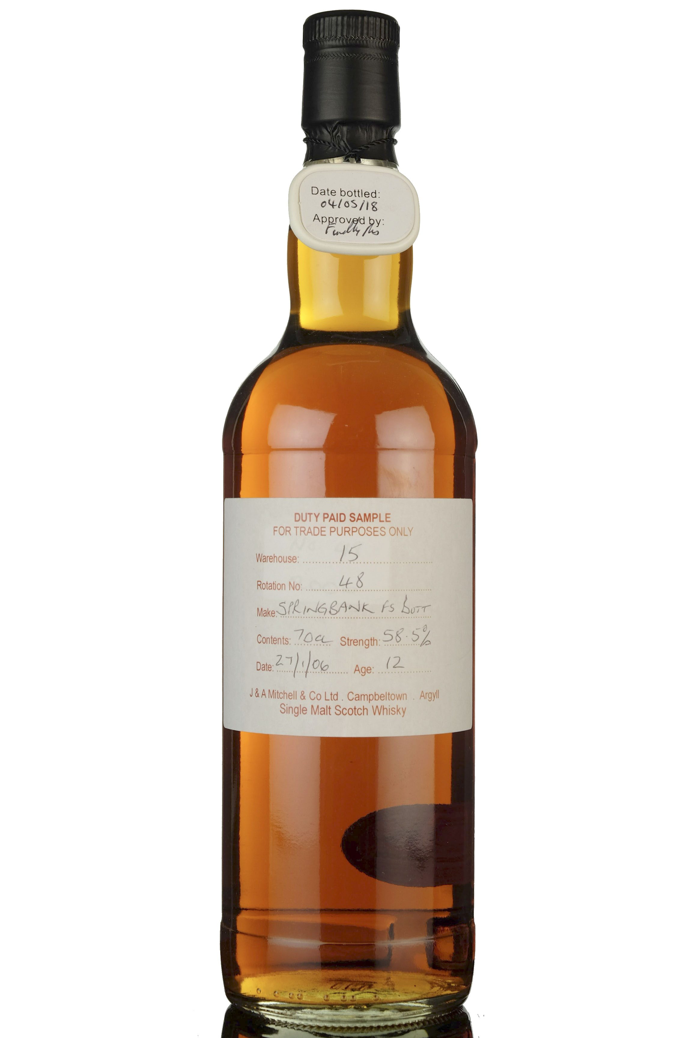 Springbank 2006 - 2018 12 Duty Paid Sample