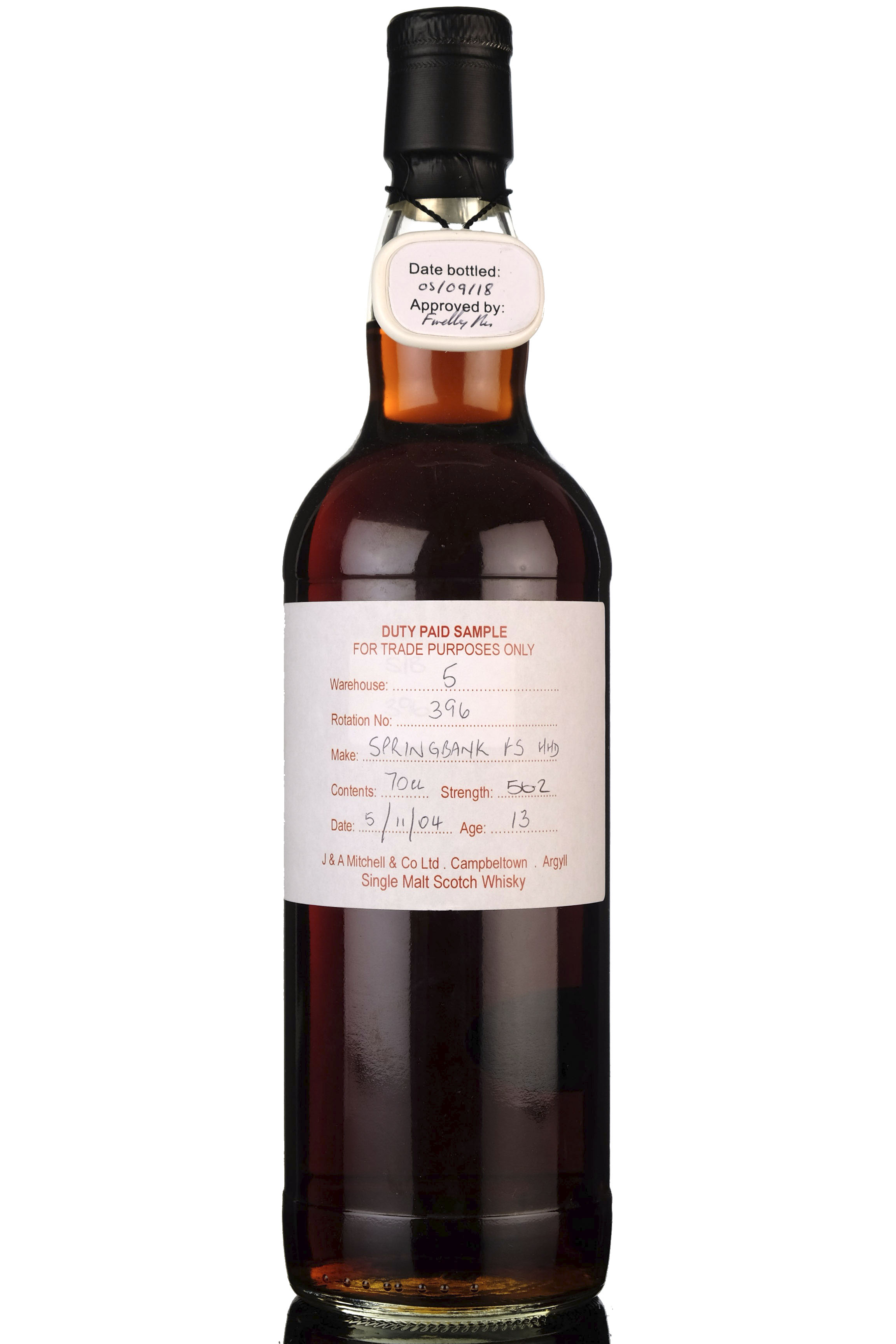 Springbank 2004 - 2018 13 Duty Paid Sample