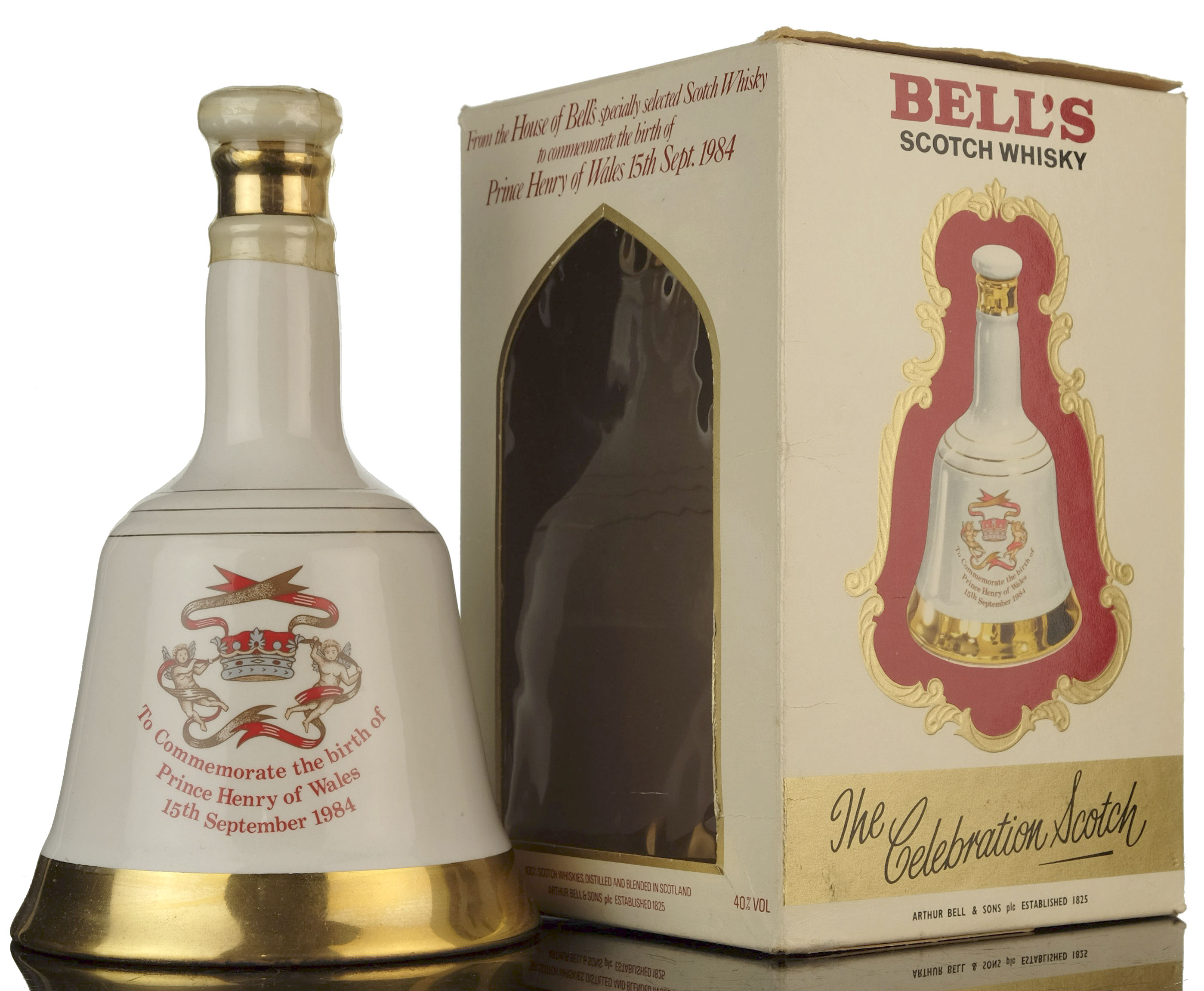 Bells Commemorate Decanter - The Birth Of Prince Henry Of Wales 1984