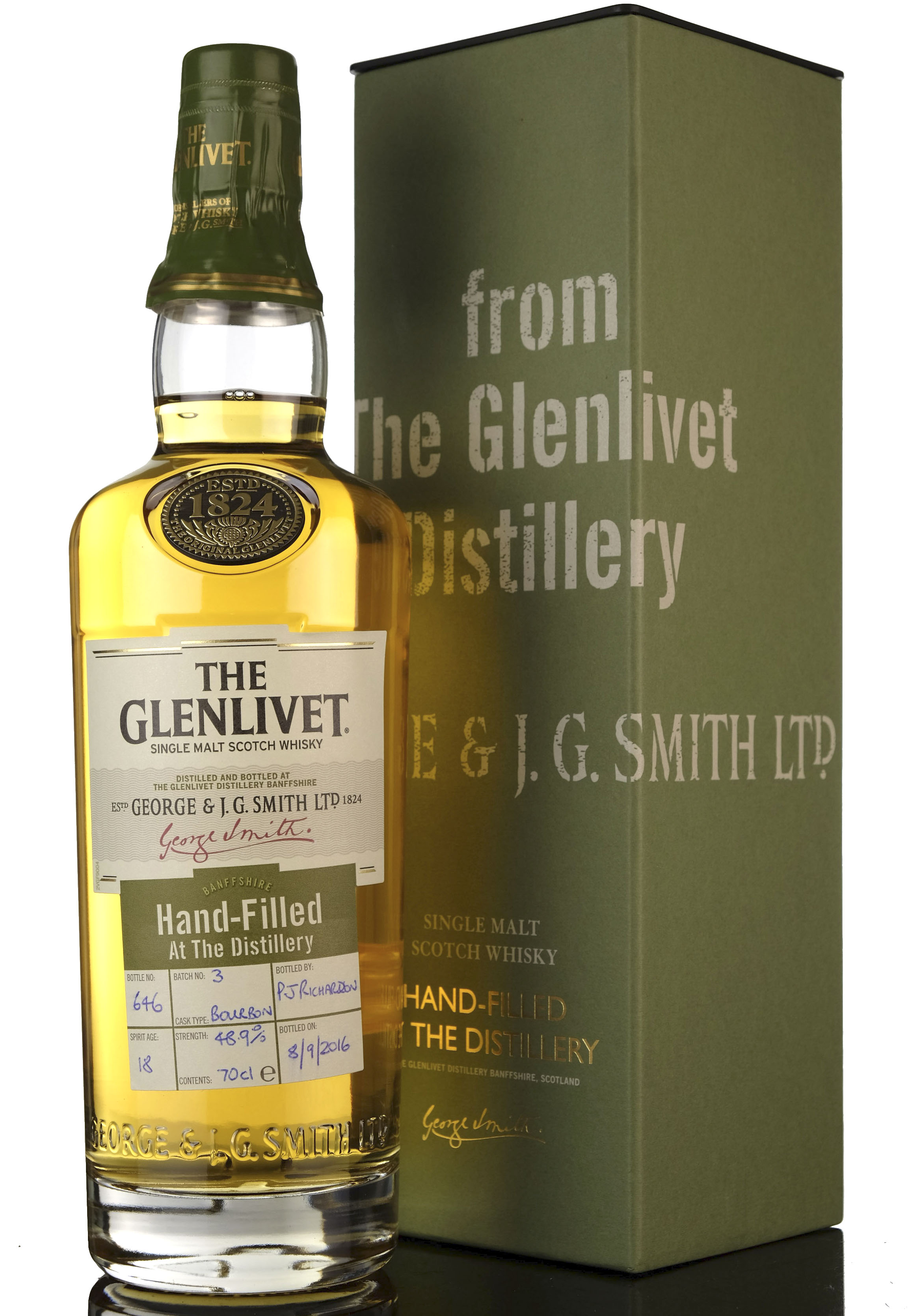 Glenlivet 18 Year Old  Hand Filled  Batch 3  2016