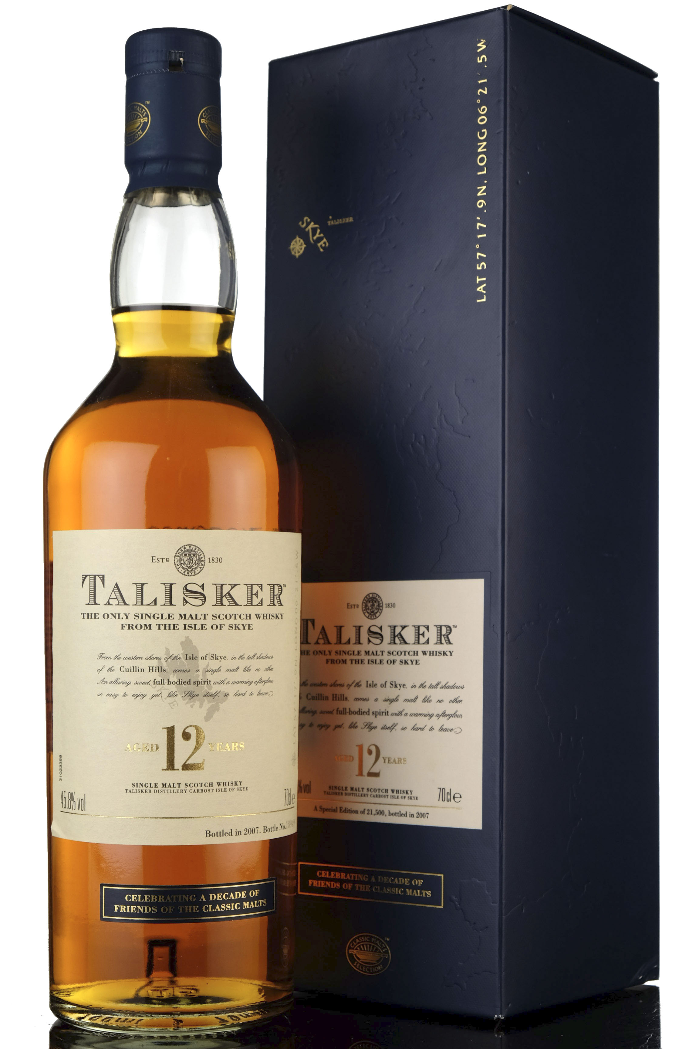 Talisker 12 Year Old - 2007 Release - Friends Of The Classic Malts