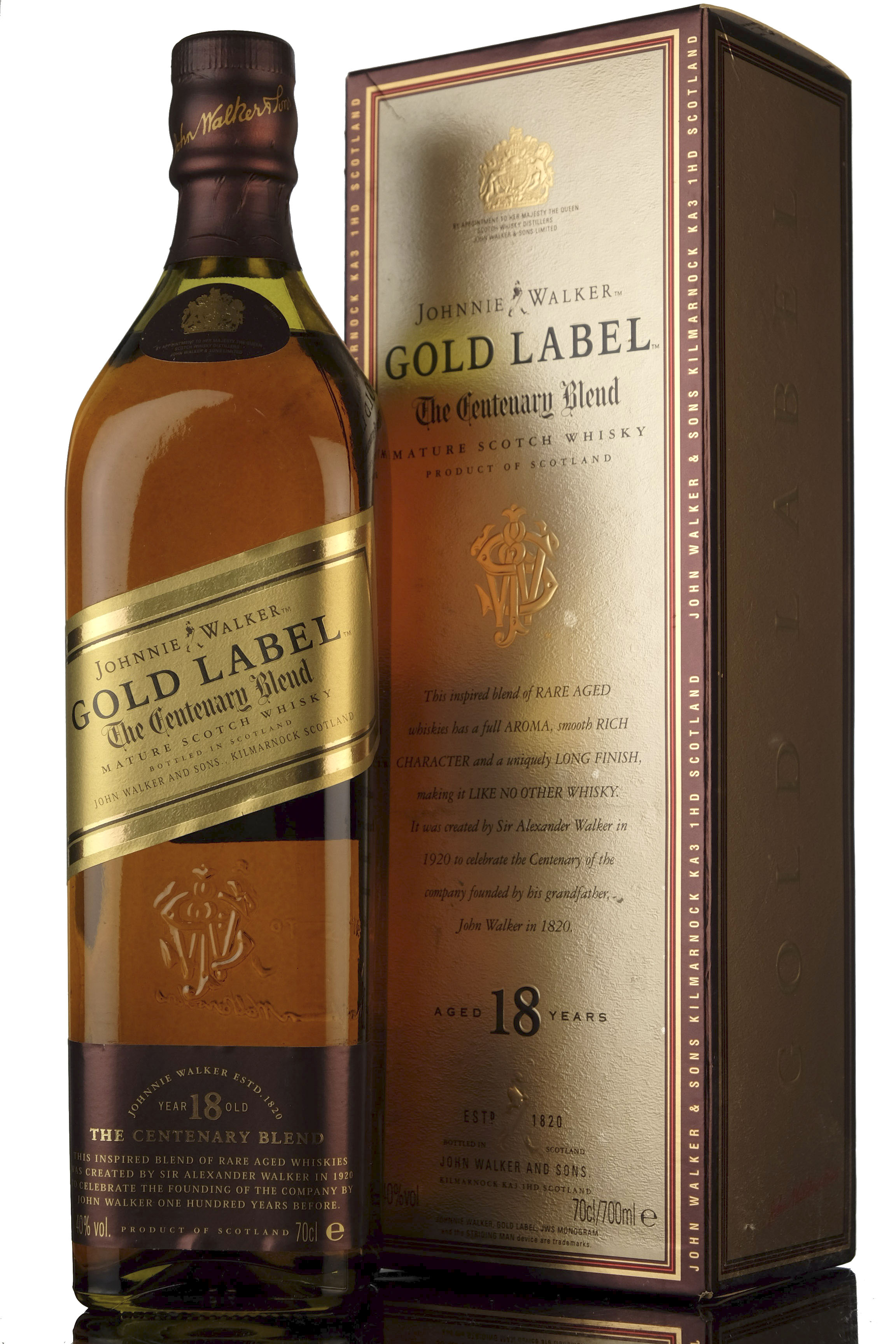 Johnnie Walker 18 Year Old - Gold Label - The Centenary Blend
