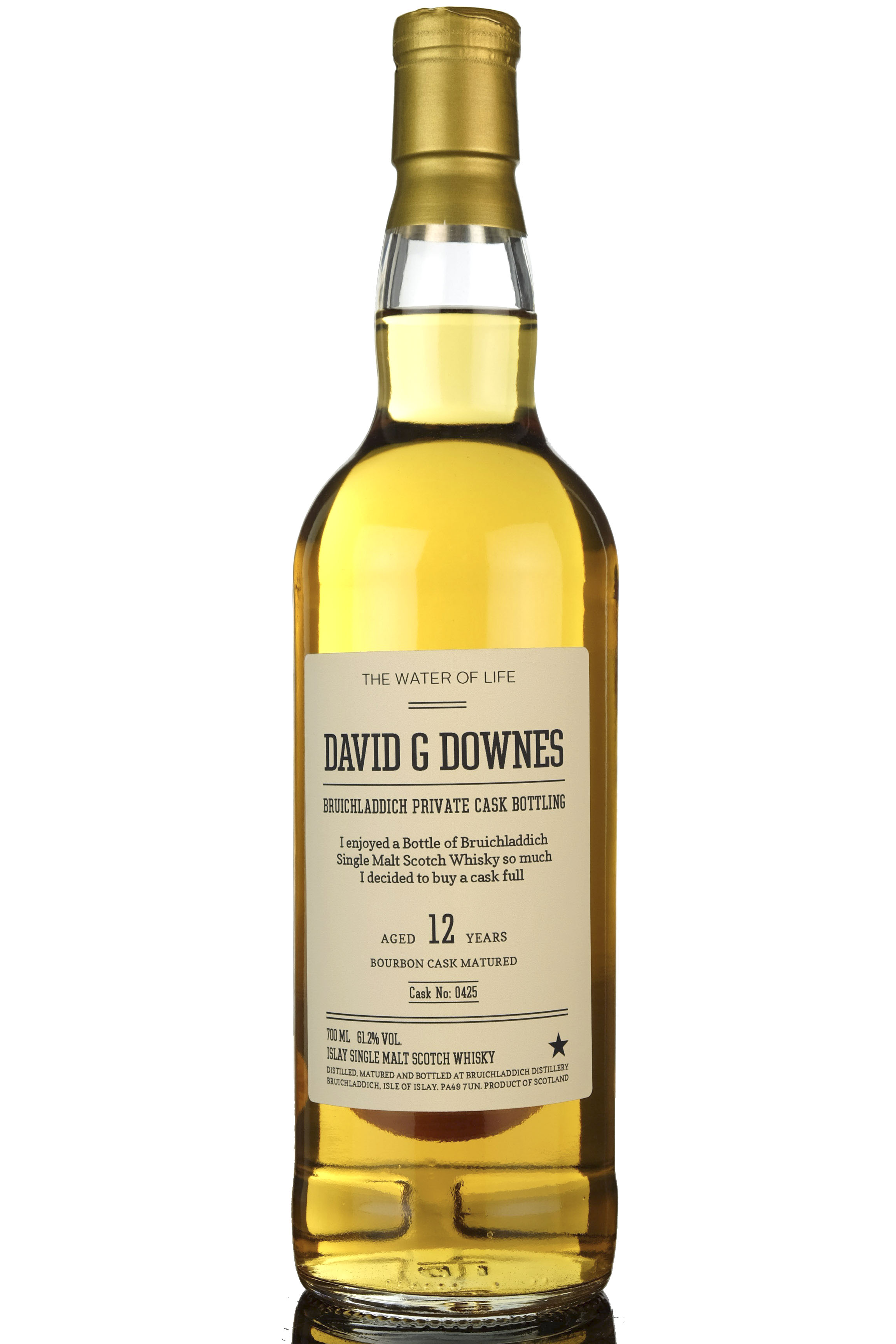 Bruichladdich 2005-2017 - 12 Year Old - Private Bottling - David G Downes - Single Cask 04