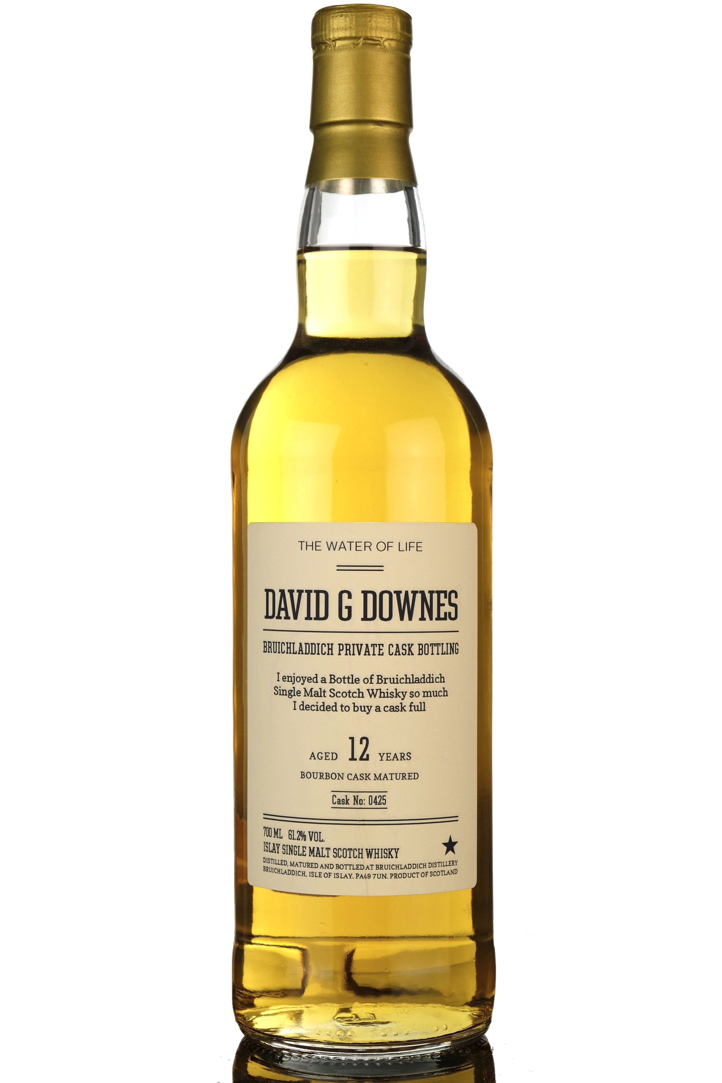 Bruichladdich 2005-2017 - 12 Year Old - Private Bottling - David G Downes - Single Cask 04
