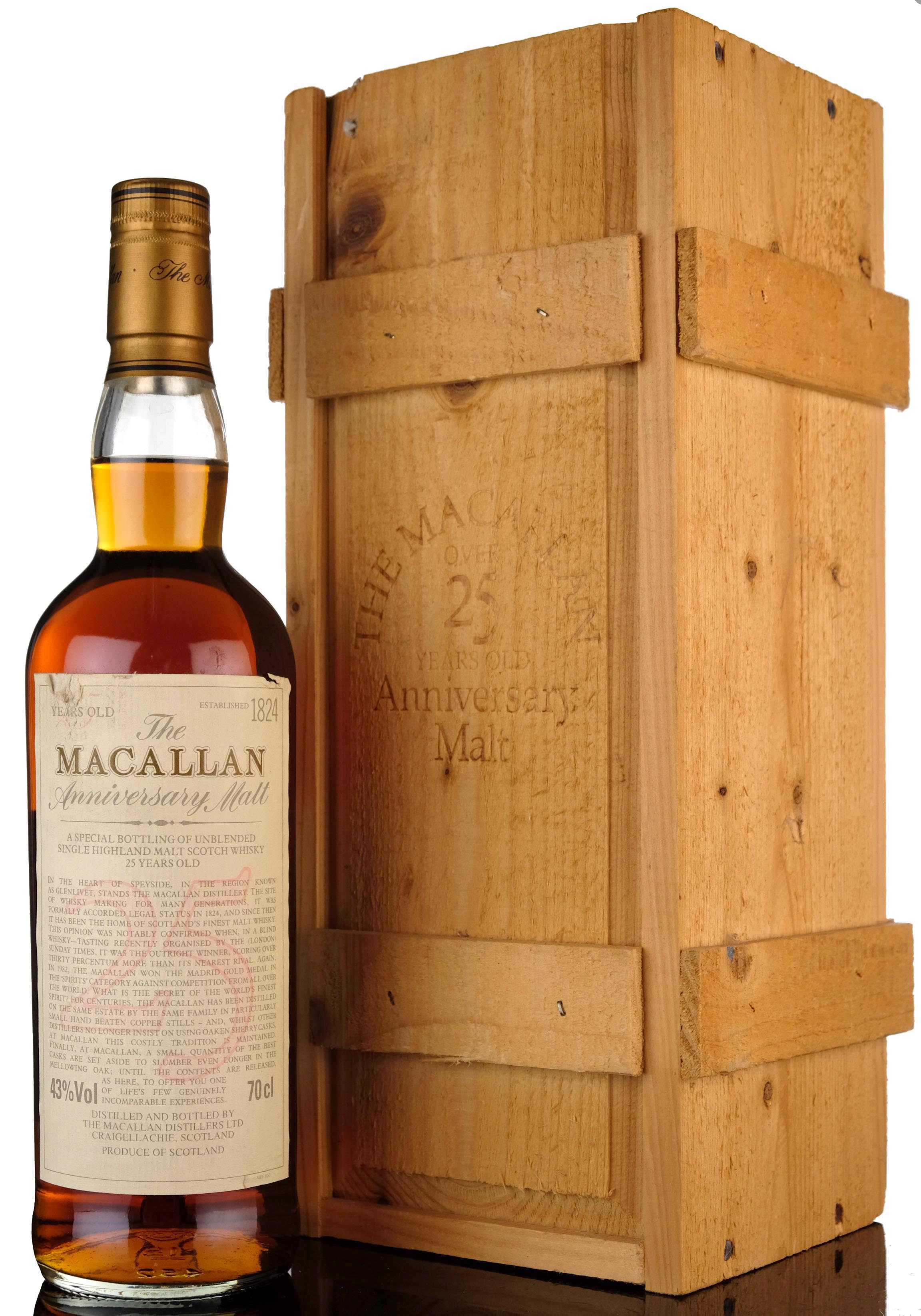 Macallan 25 Year Old Anniversary Malt