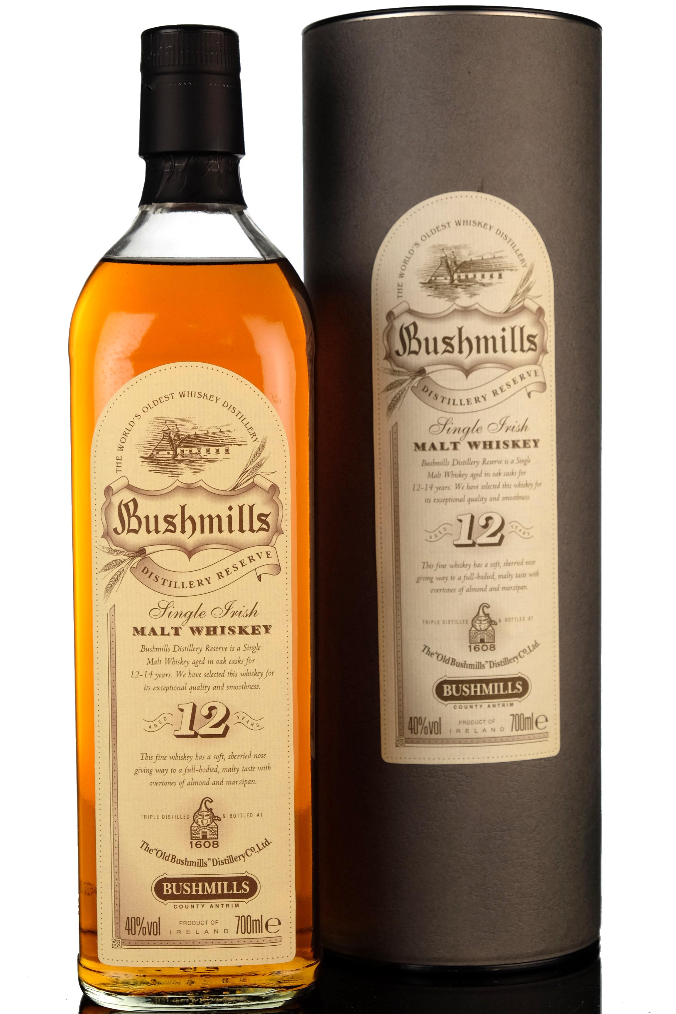 Bushmills 12 Year Old - Distillery Reserve - Early 2000s