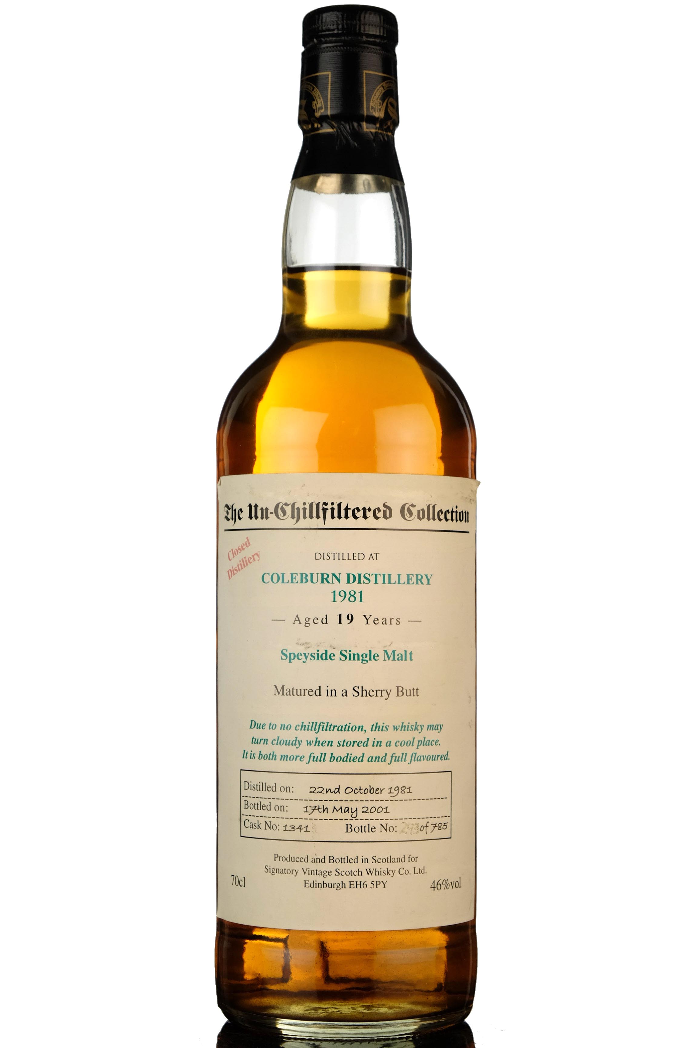 Coleburn 1981 - 2001 19 Signatory Vintage